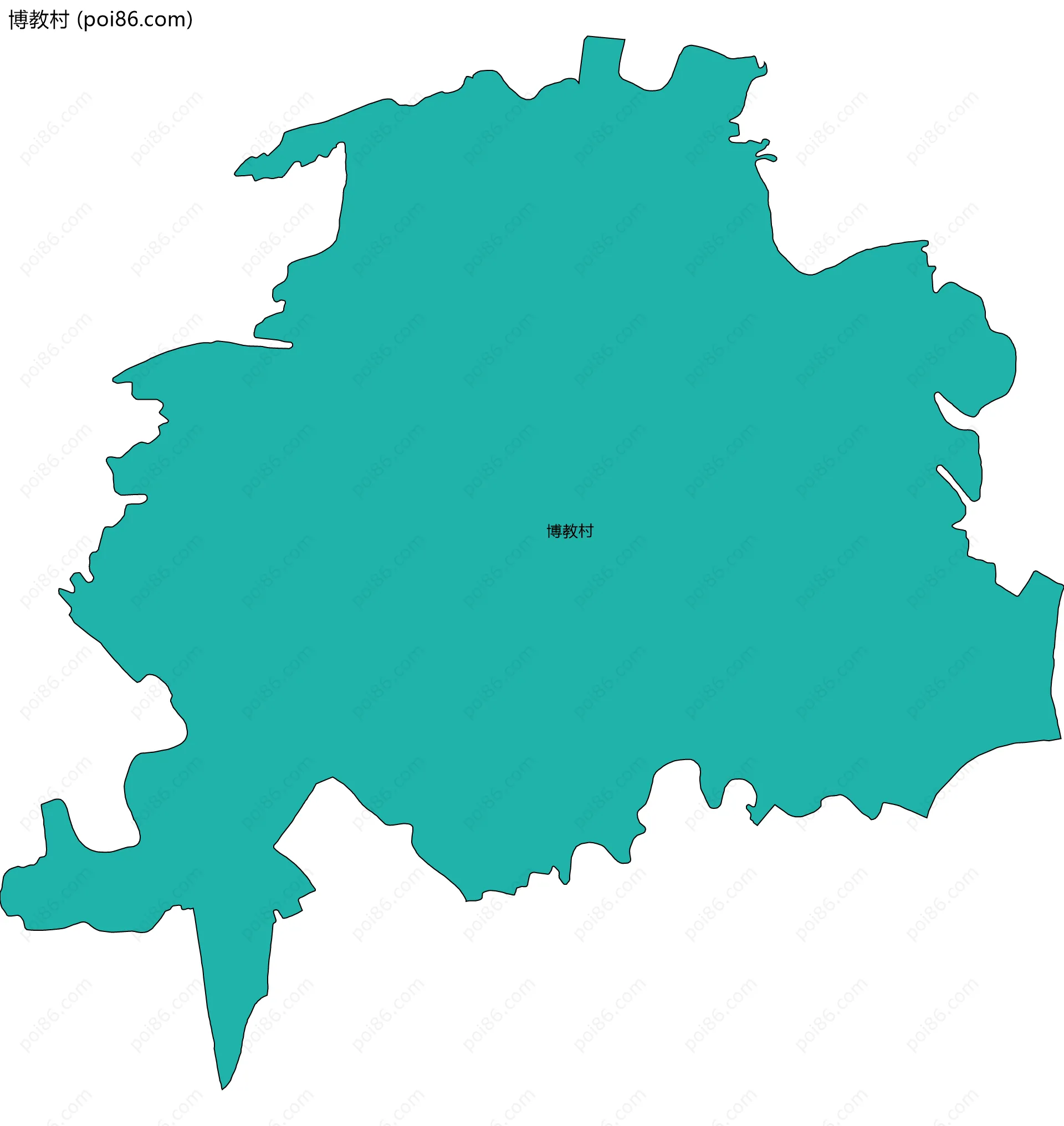 博教村边界地图