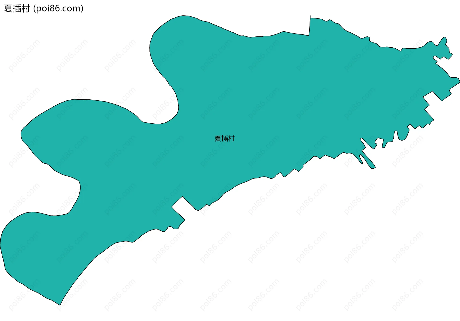 夏插村边界地图