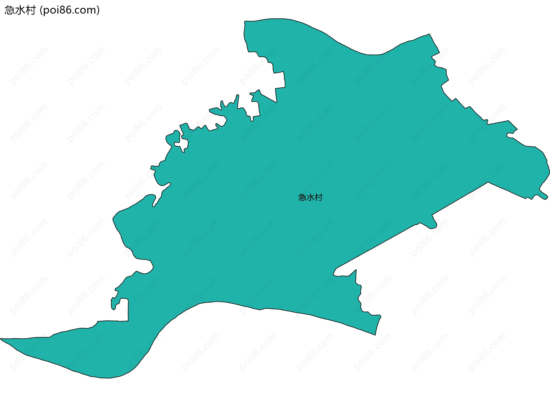 急水村边界地图