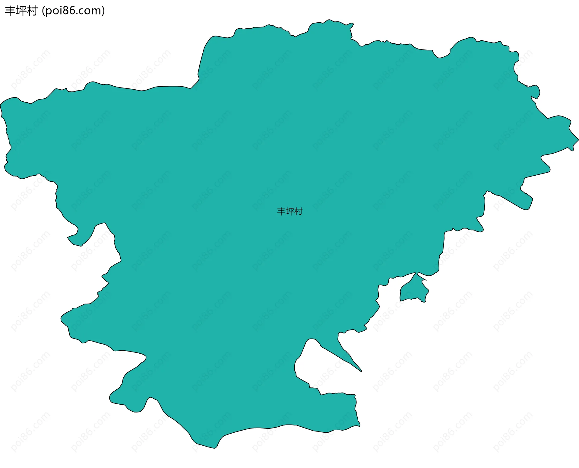 丰坪村边界地图