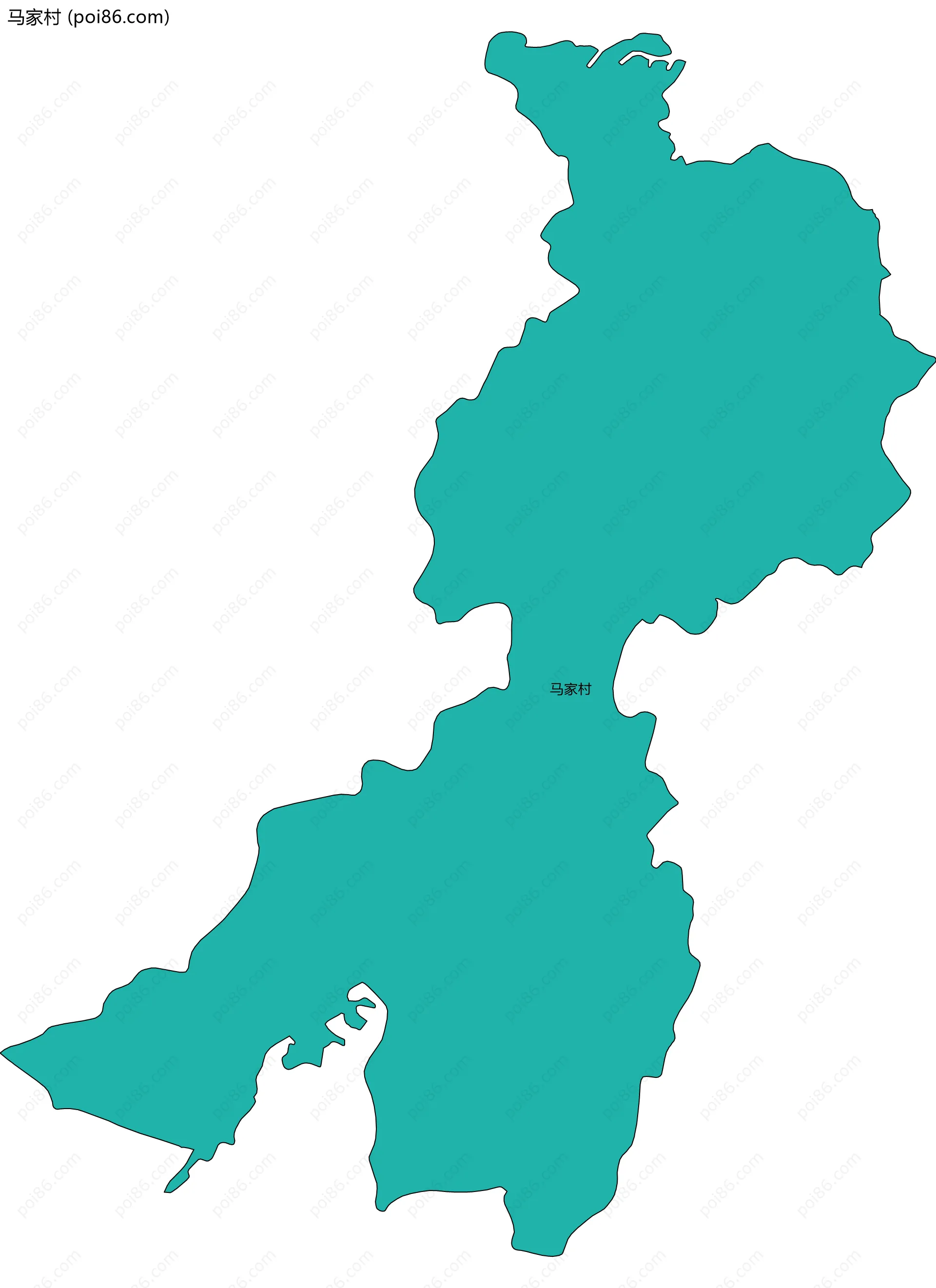 马家村边界地图