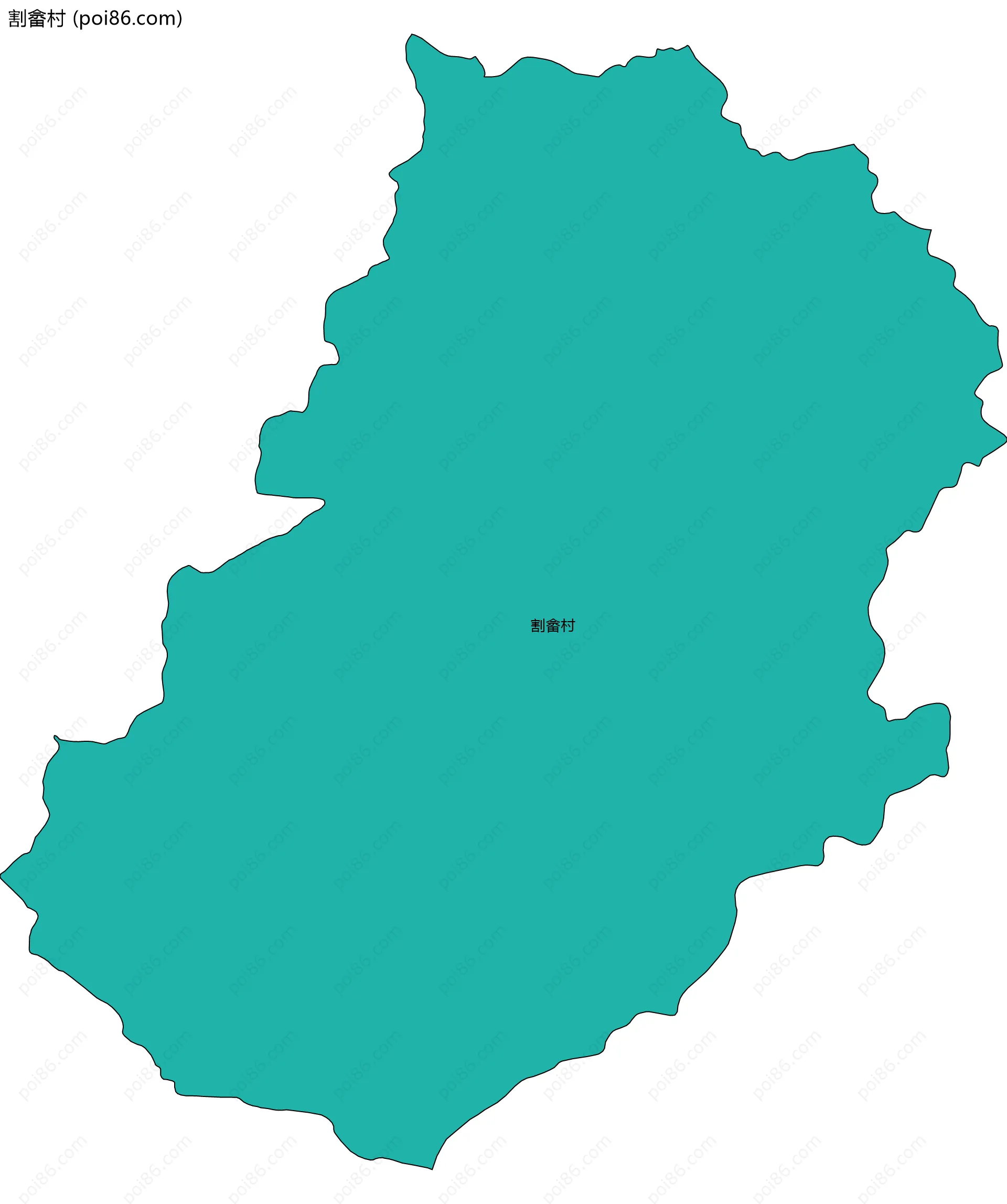 割畲村边界地图