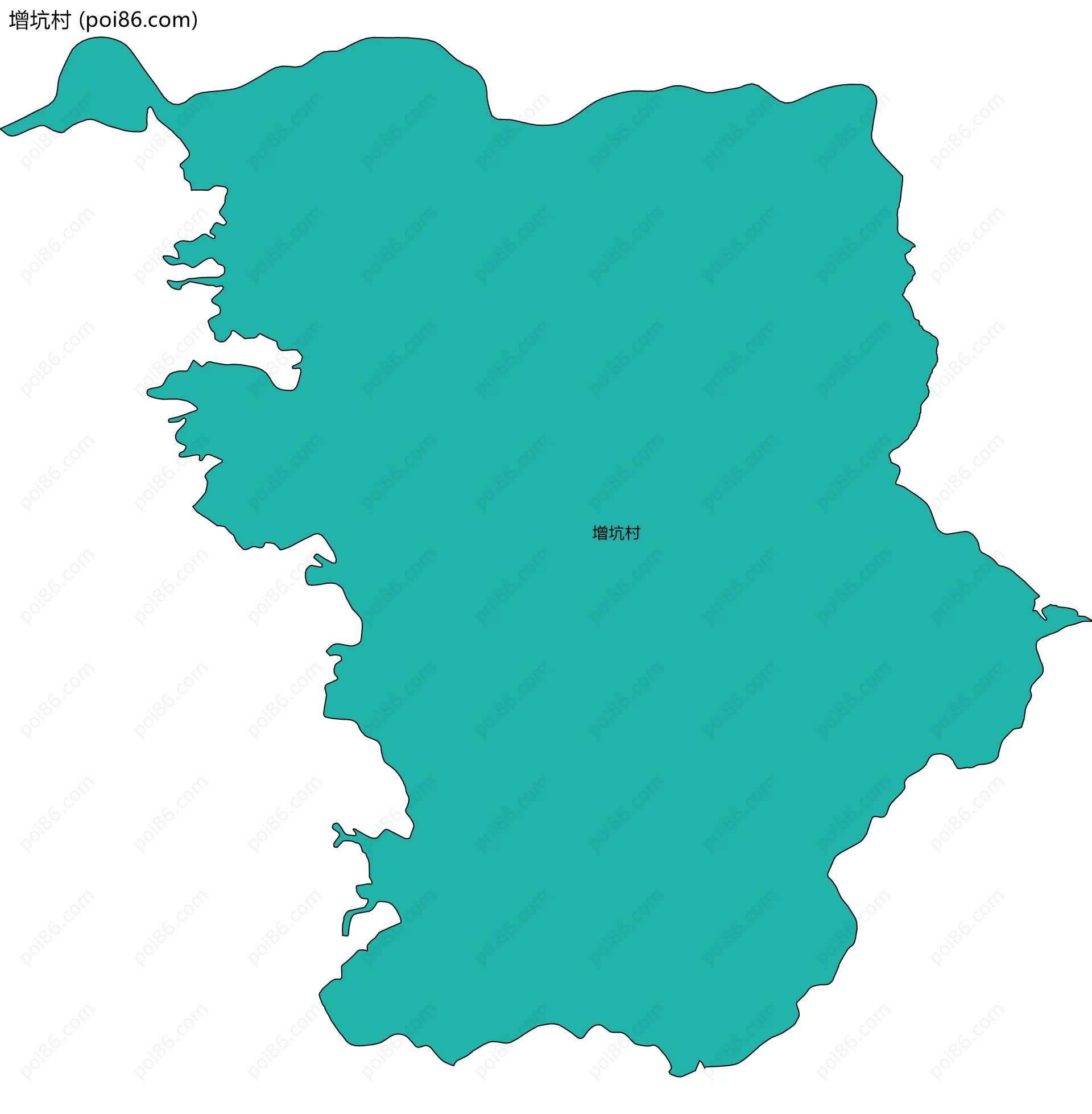 增坑村边界地图