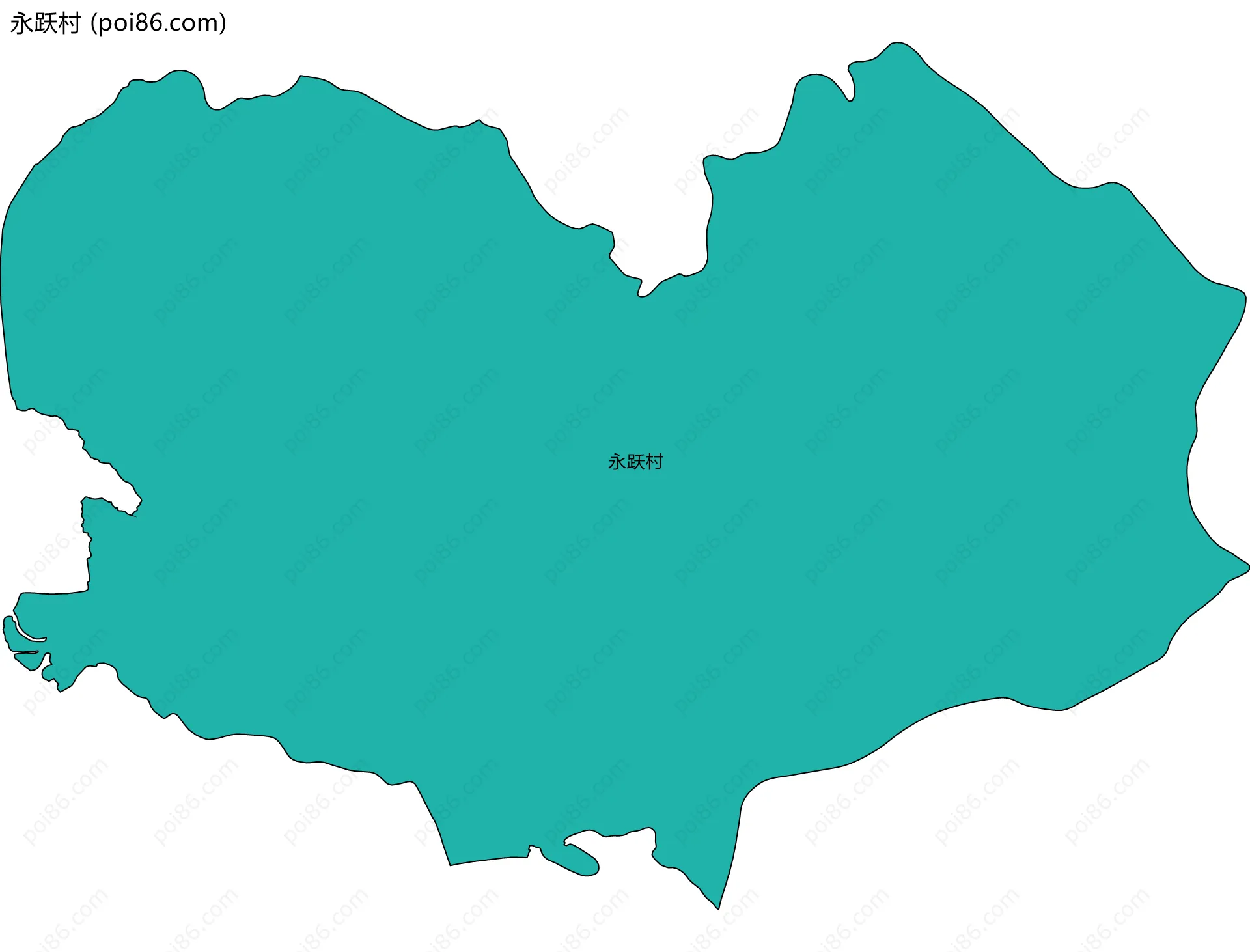 永跃村边界地图