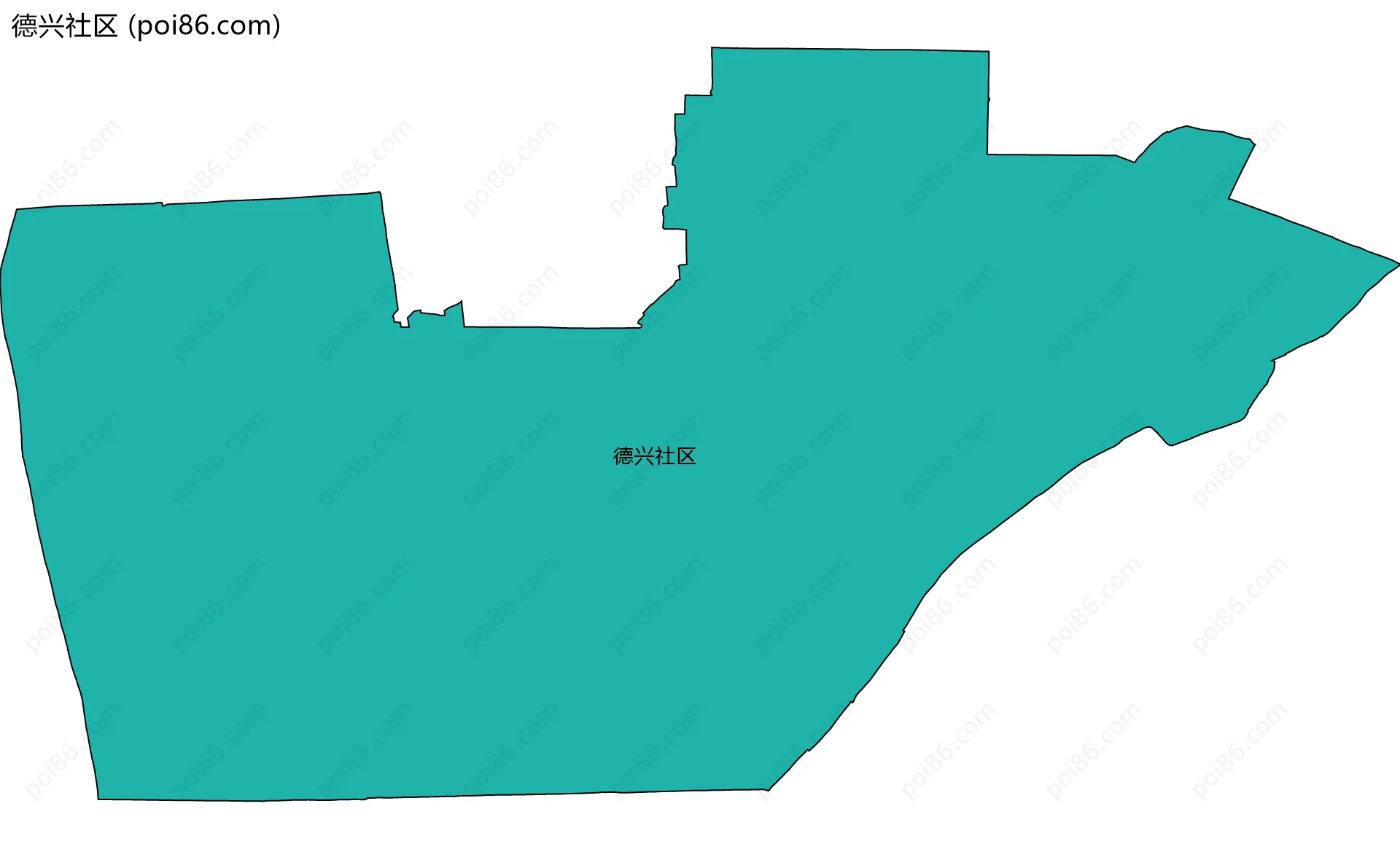 德兴社区边界地图