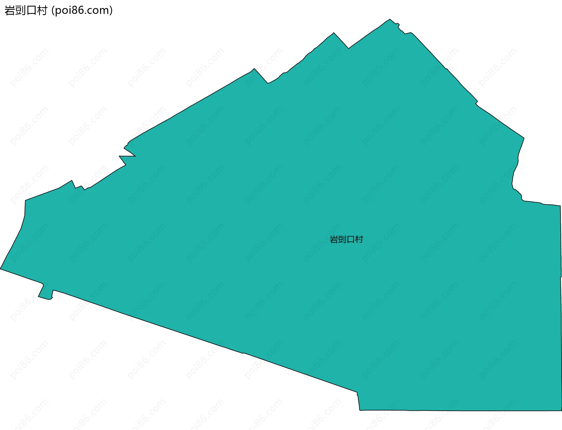 岩剅口村边界地图