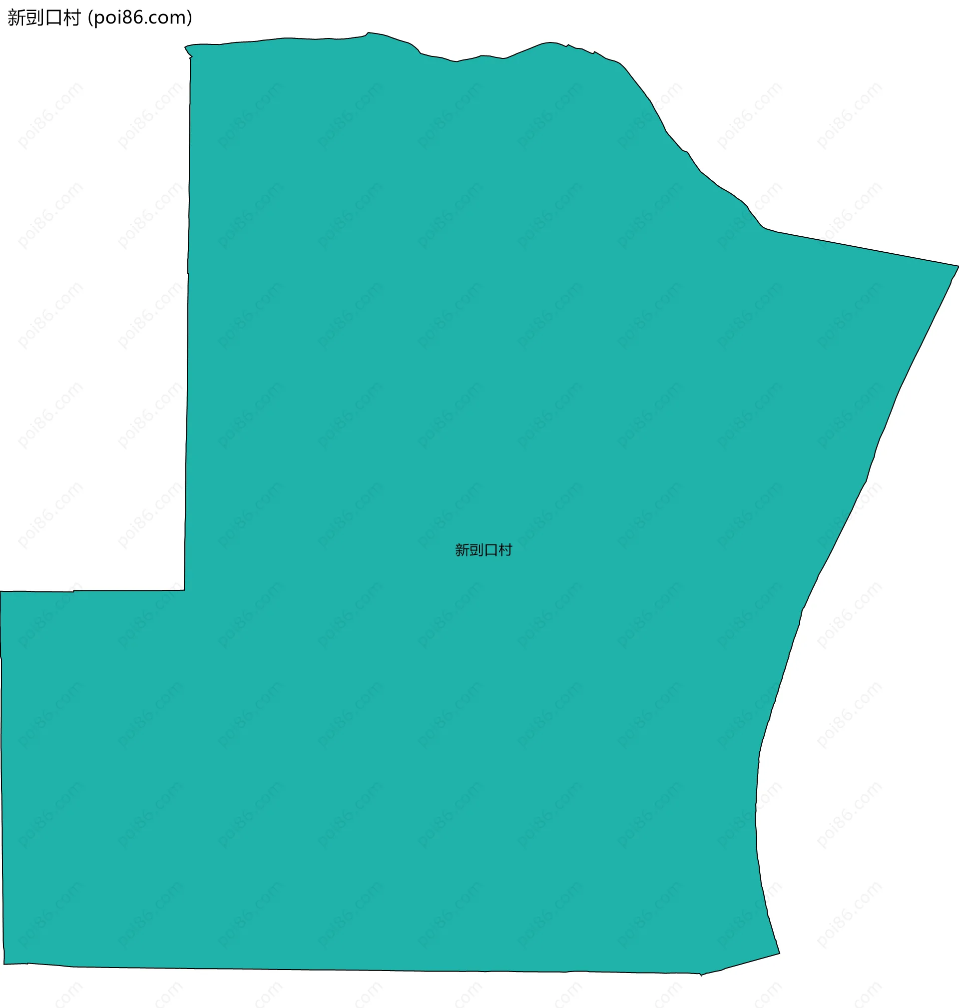 新剅口村边界地图