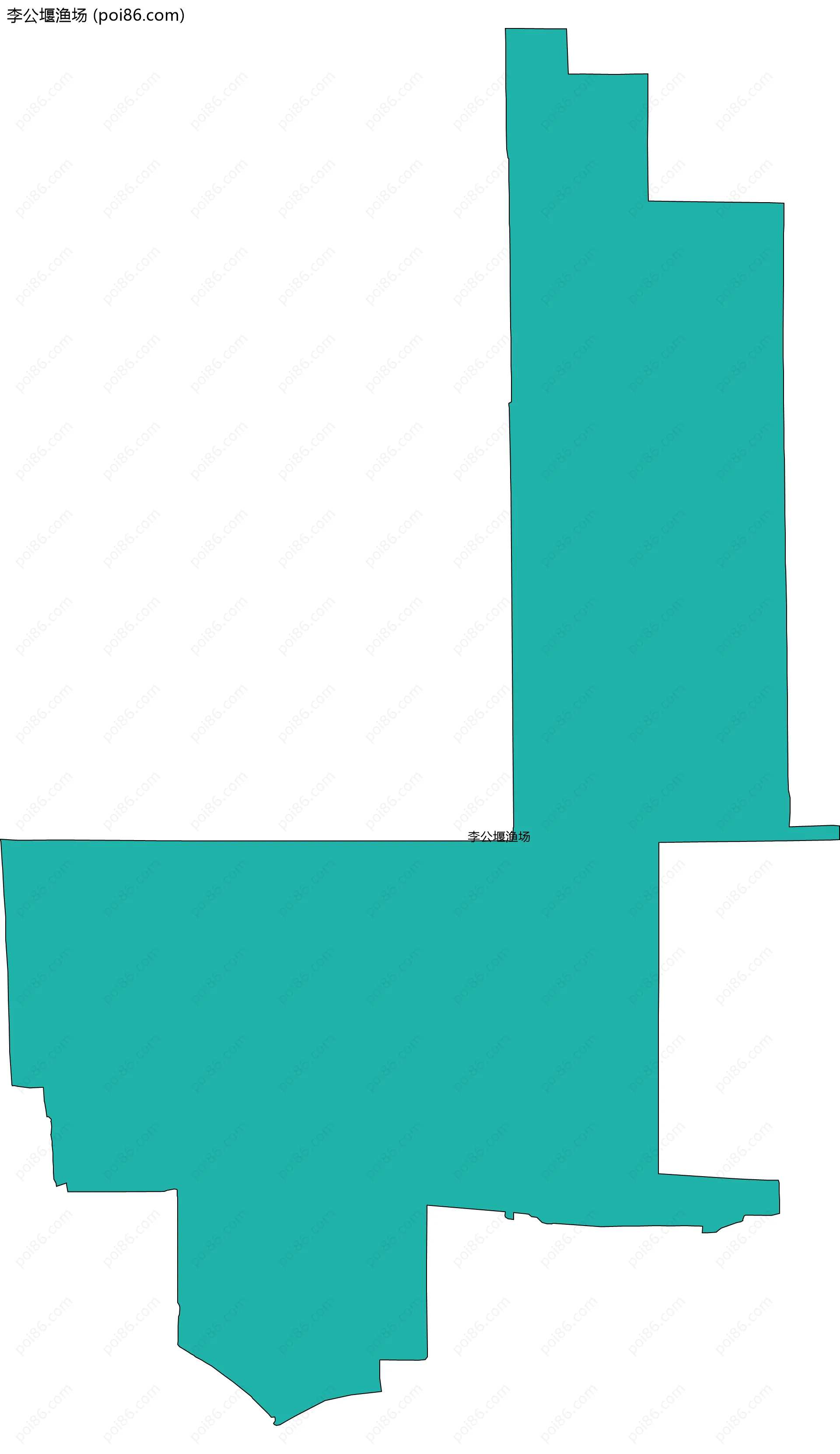 李公堰渔场边界地图