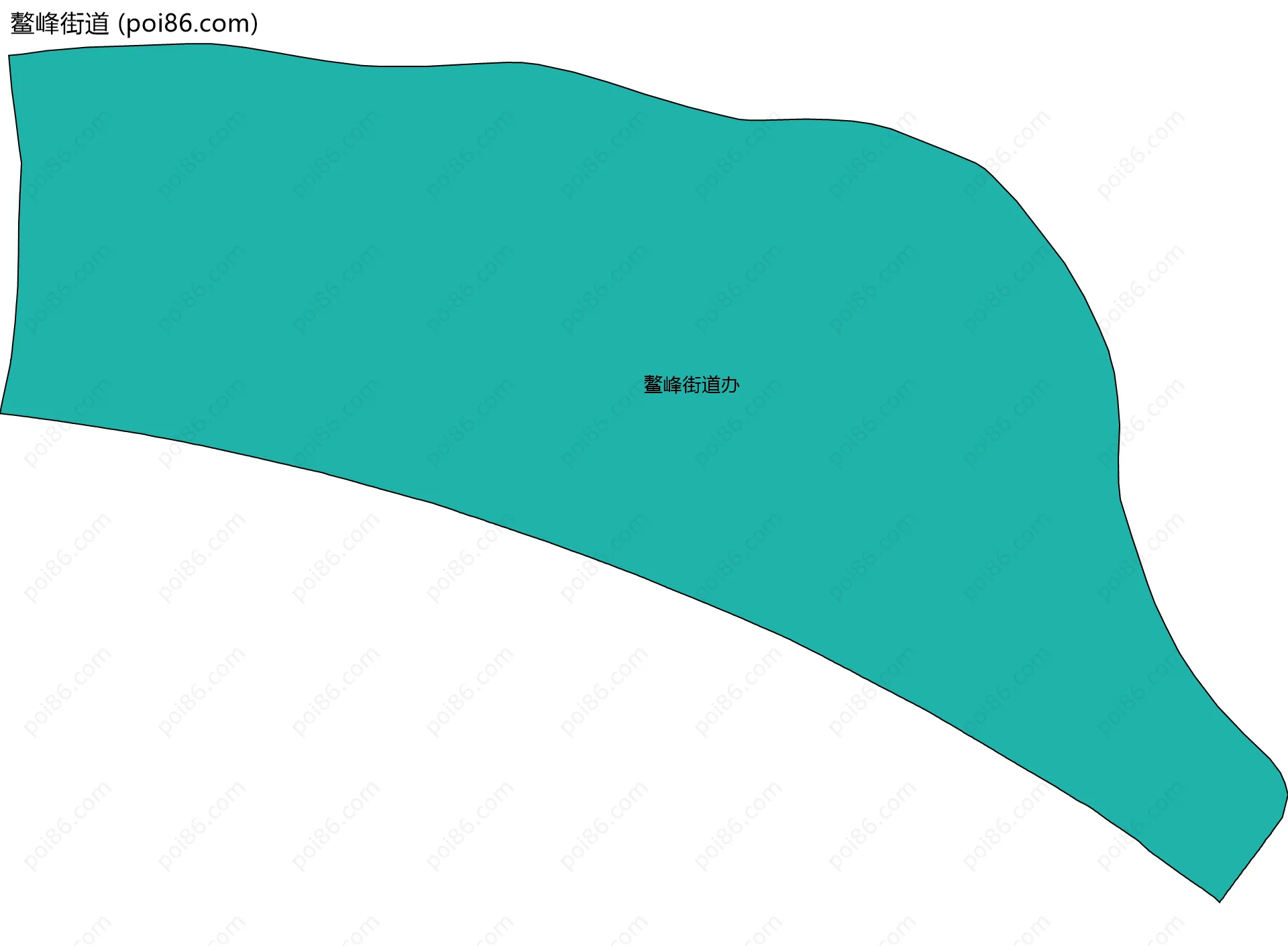 鳌峰街道边界地图(五级行政区划)
