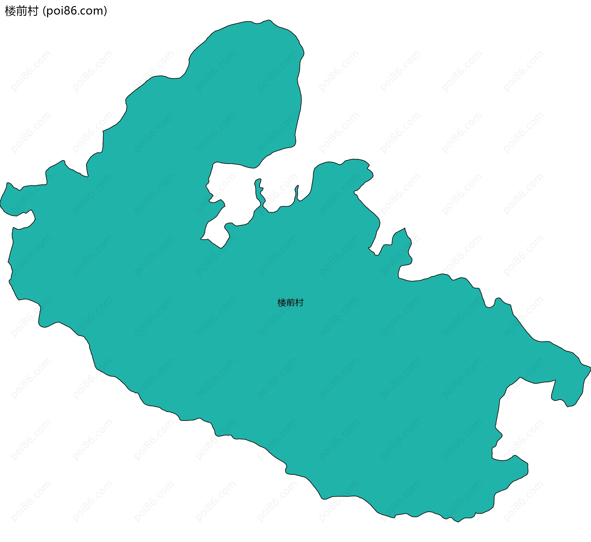 楼前村边界地图