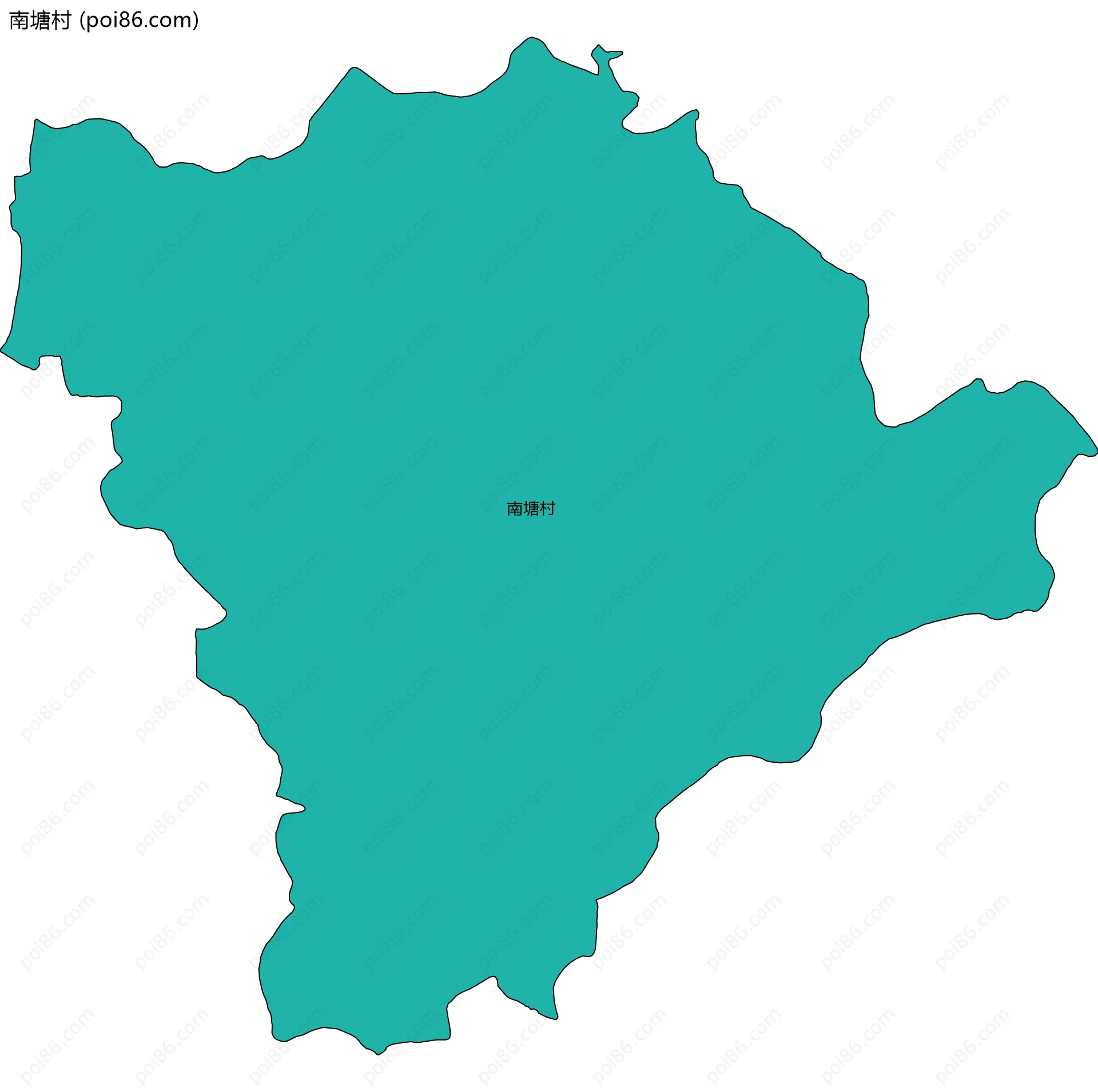 南塘村边界地图