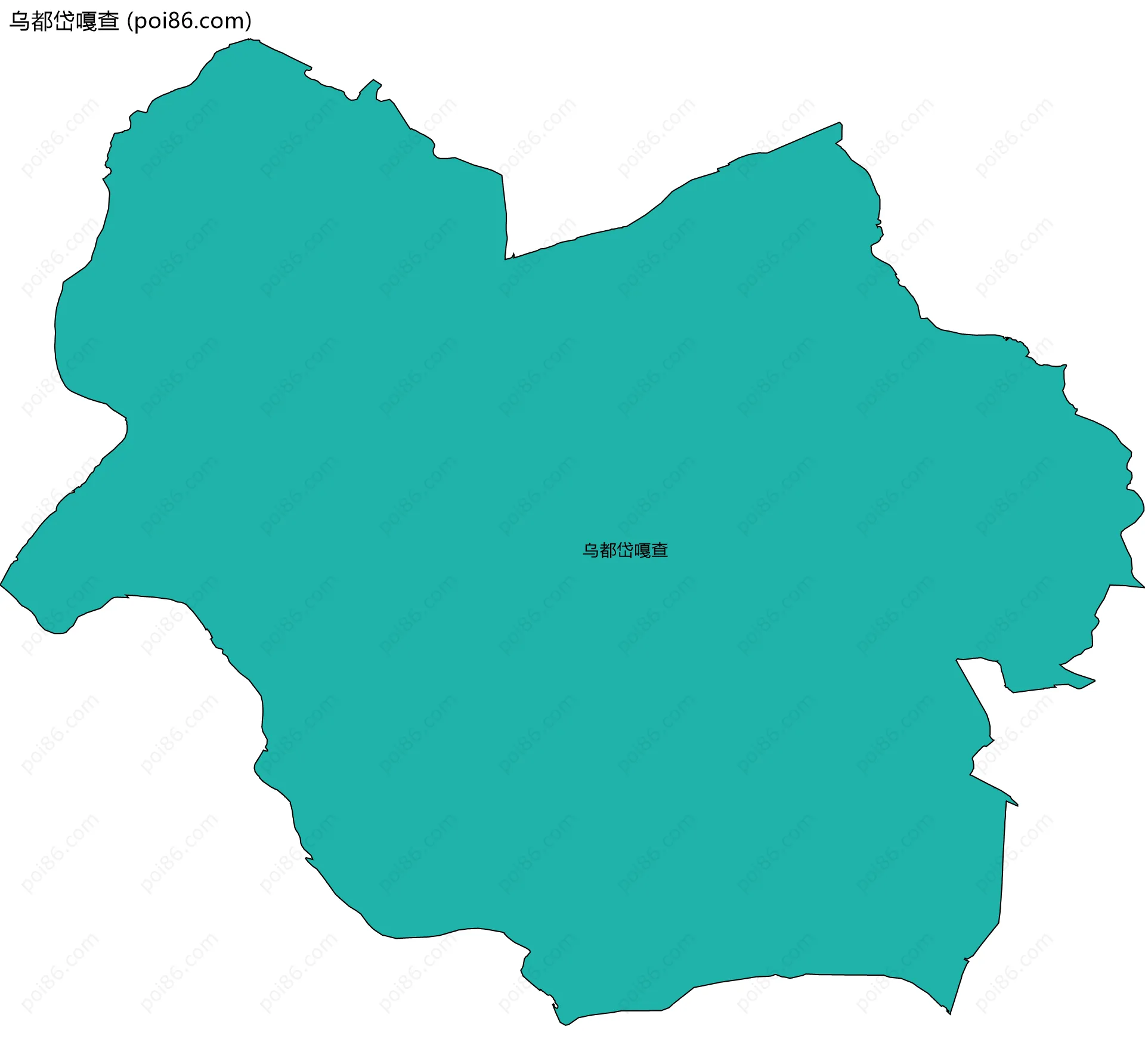 乌都岱嘎查边界地图