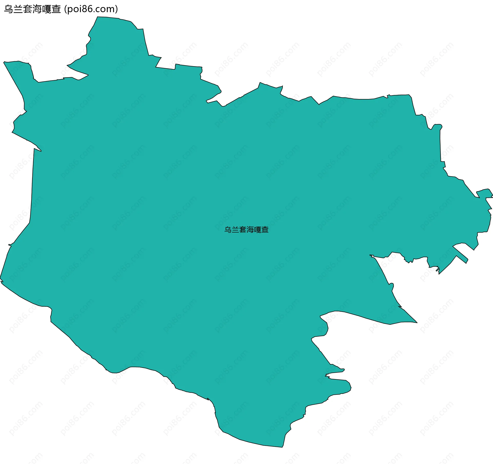 乌兰套海嘎查边界地图