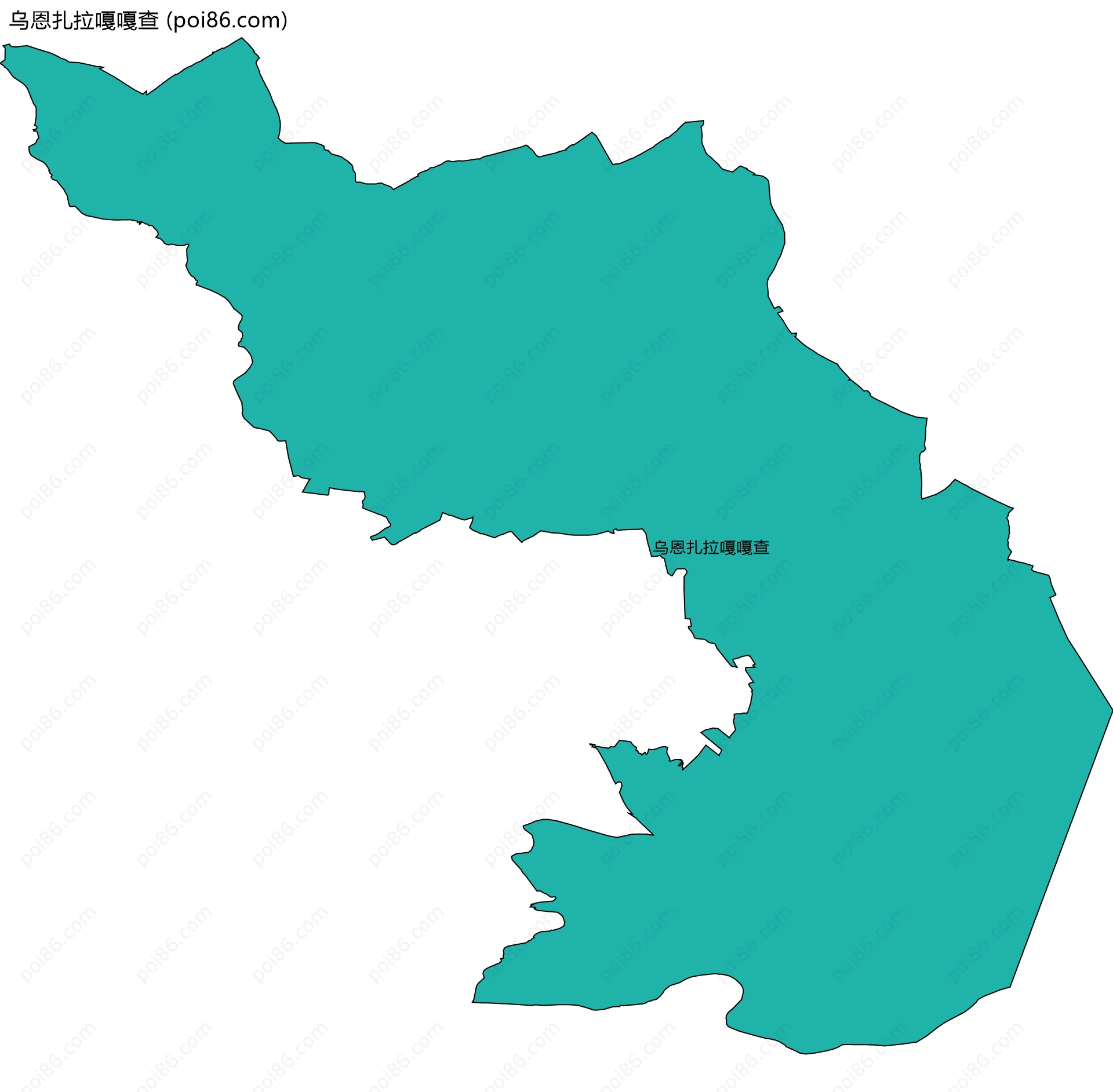 乌恩扎拉嘎嘎查边界地图