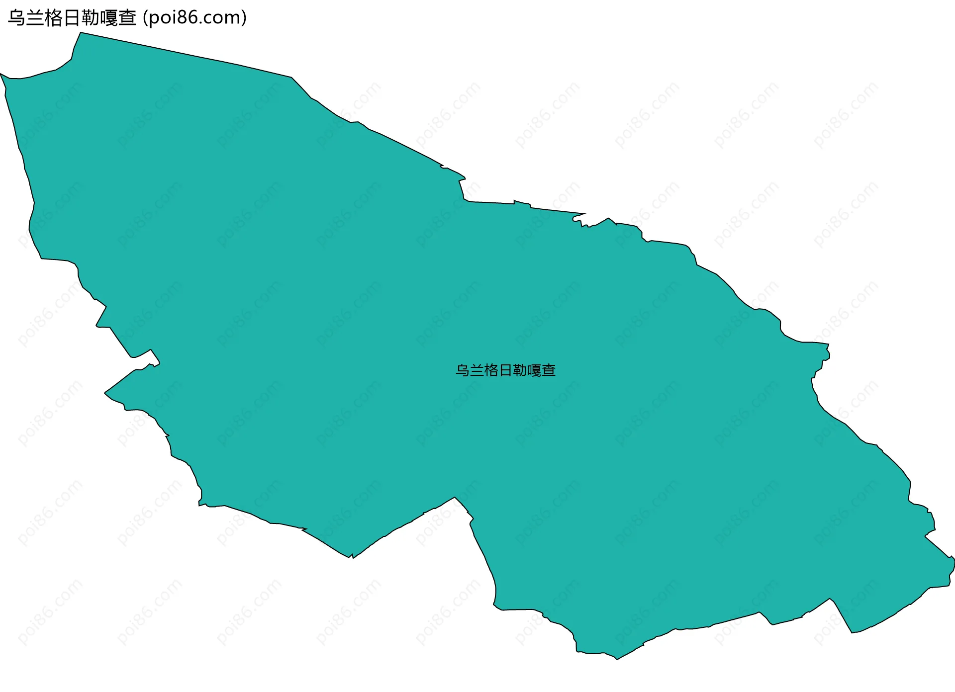 乌兰格日勒嘎查边界地图