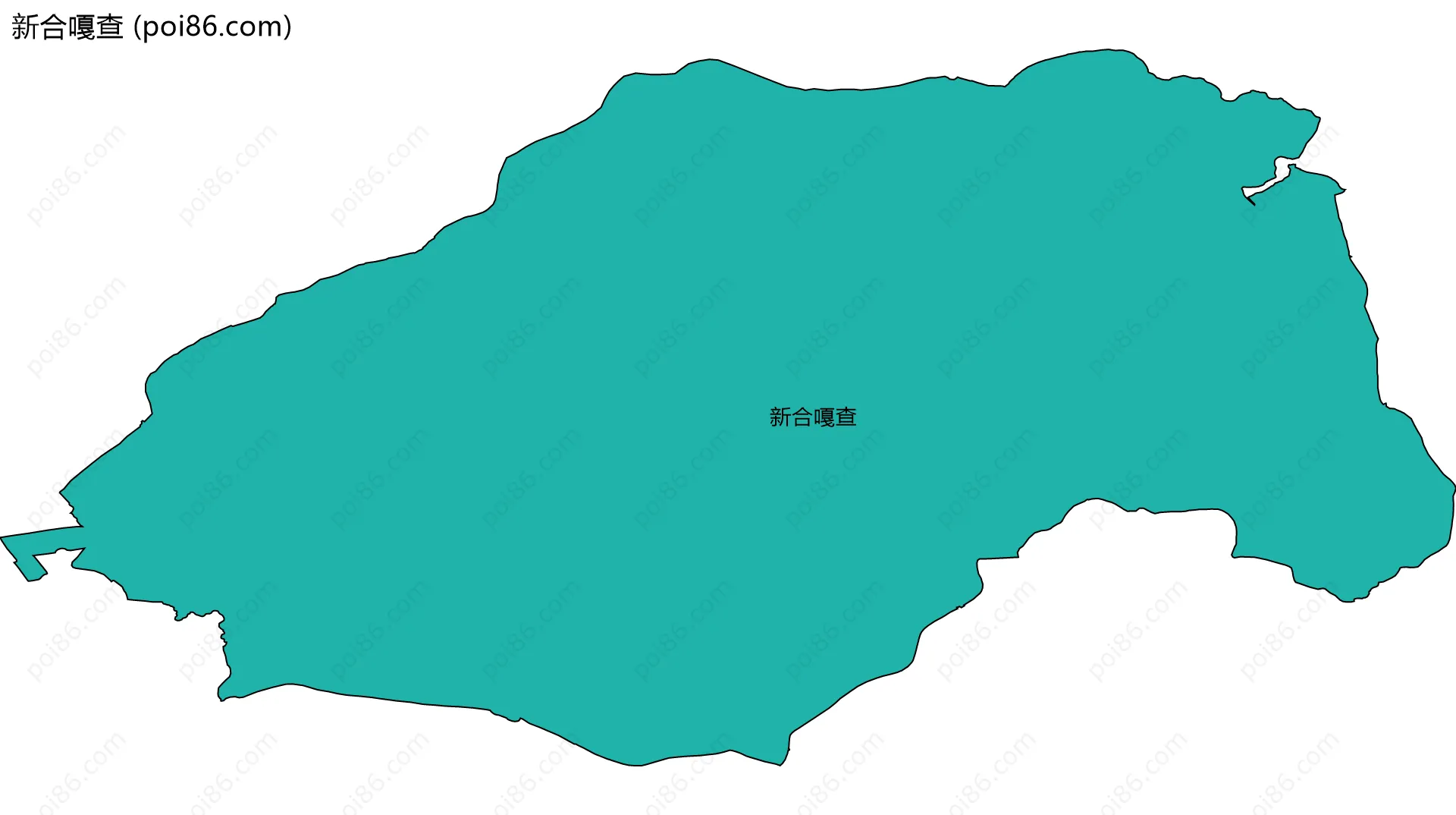新合嘎查边界地图