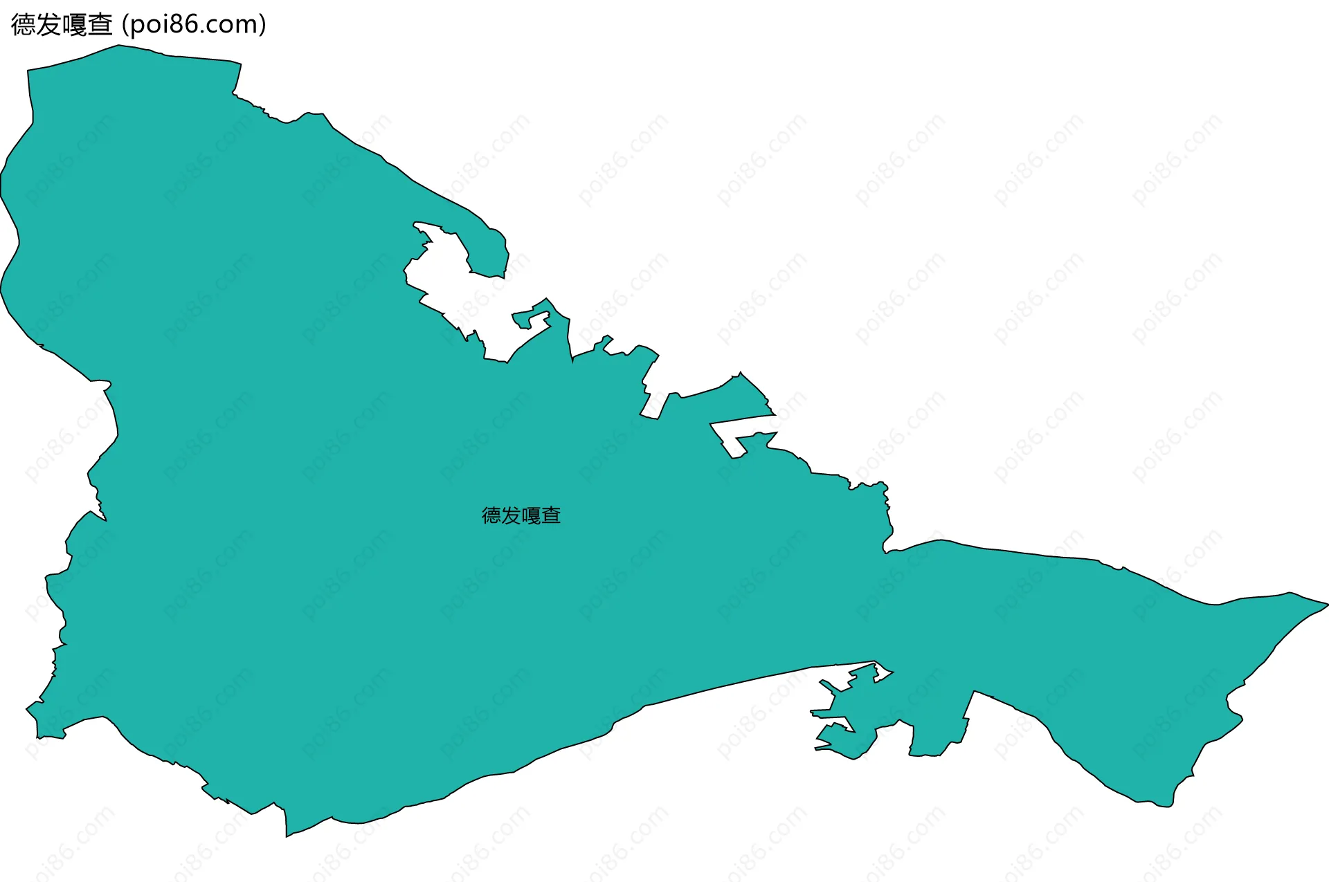 德发嘎查边界地图