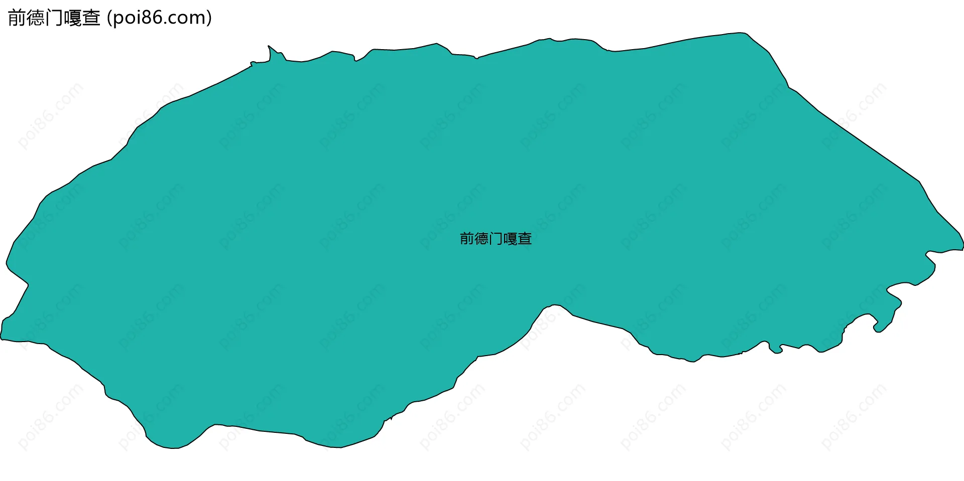 前德门嘎查边界地图