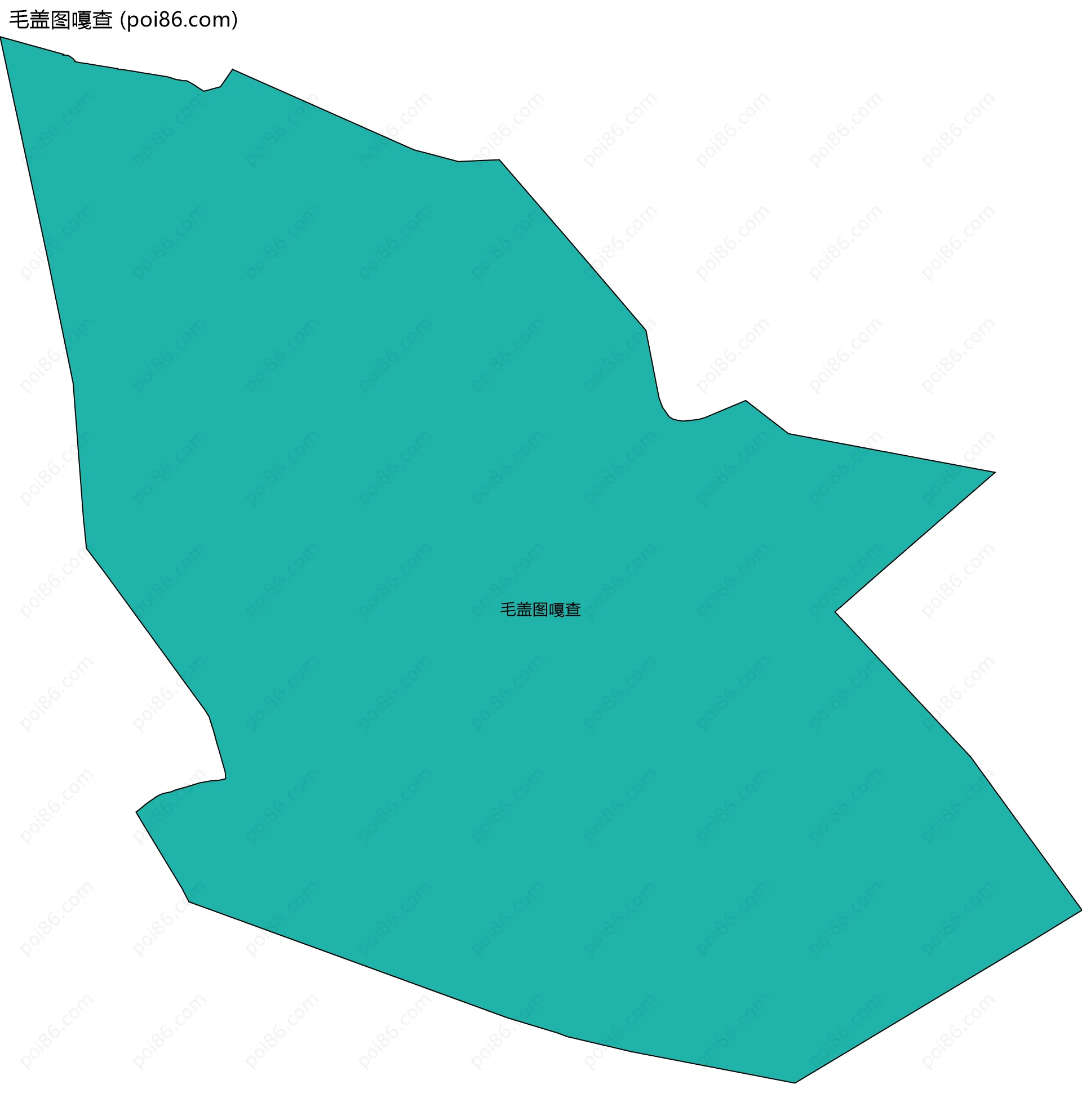 毛盖图嘎查边界地图