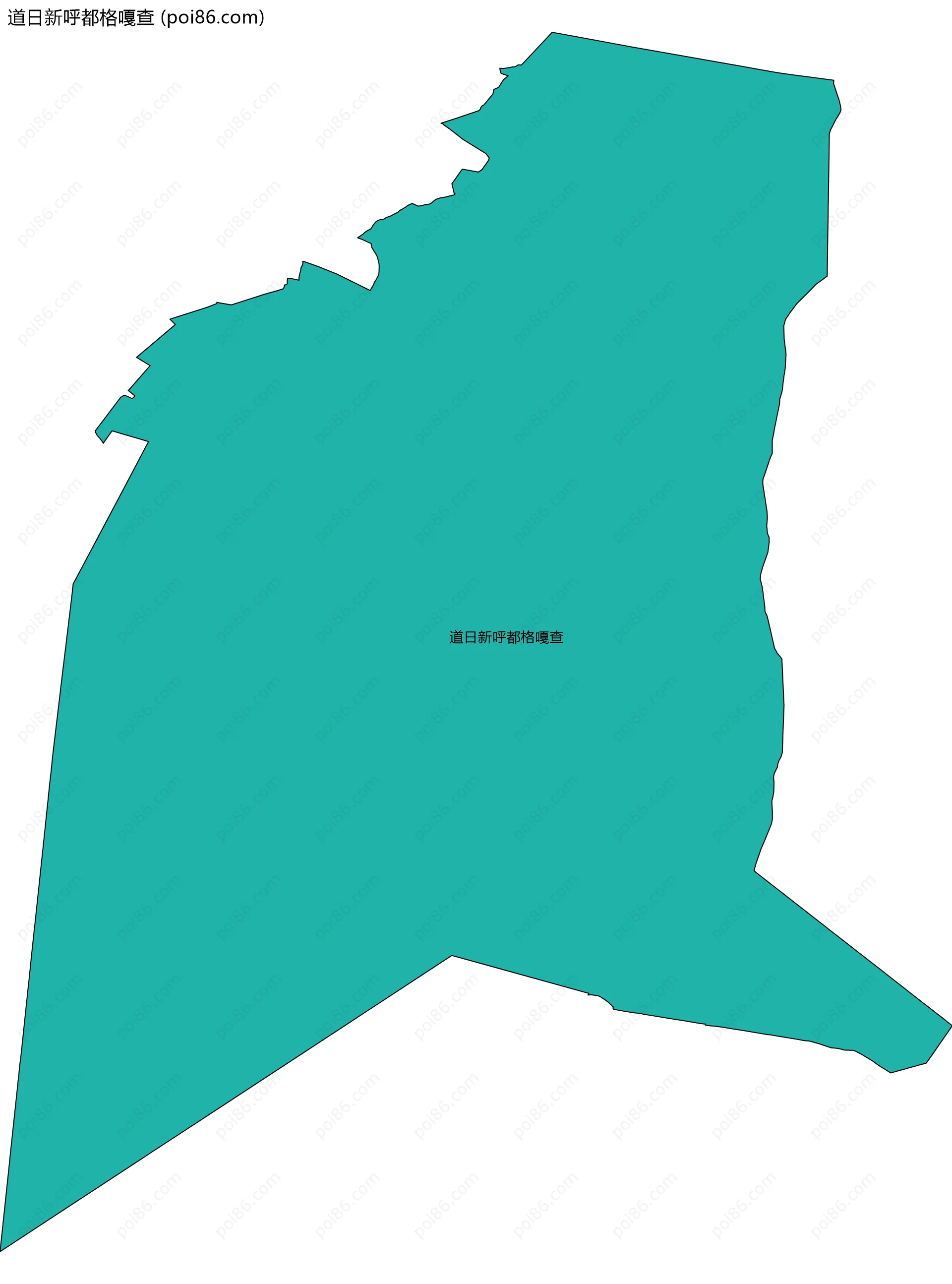 道日新呼都格嘎查边界地图