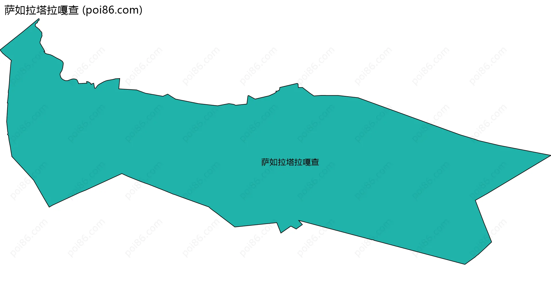 萨如拉塔拉嘎查边界地图