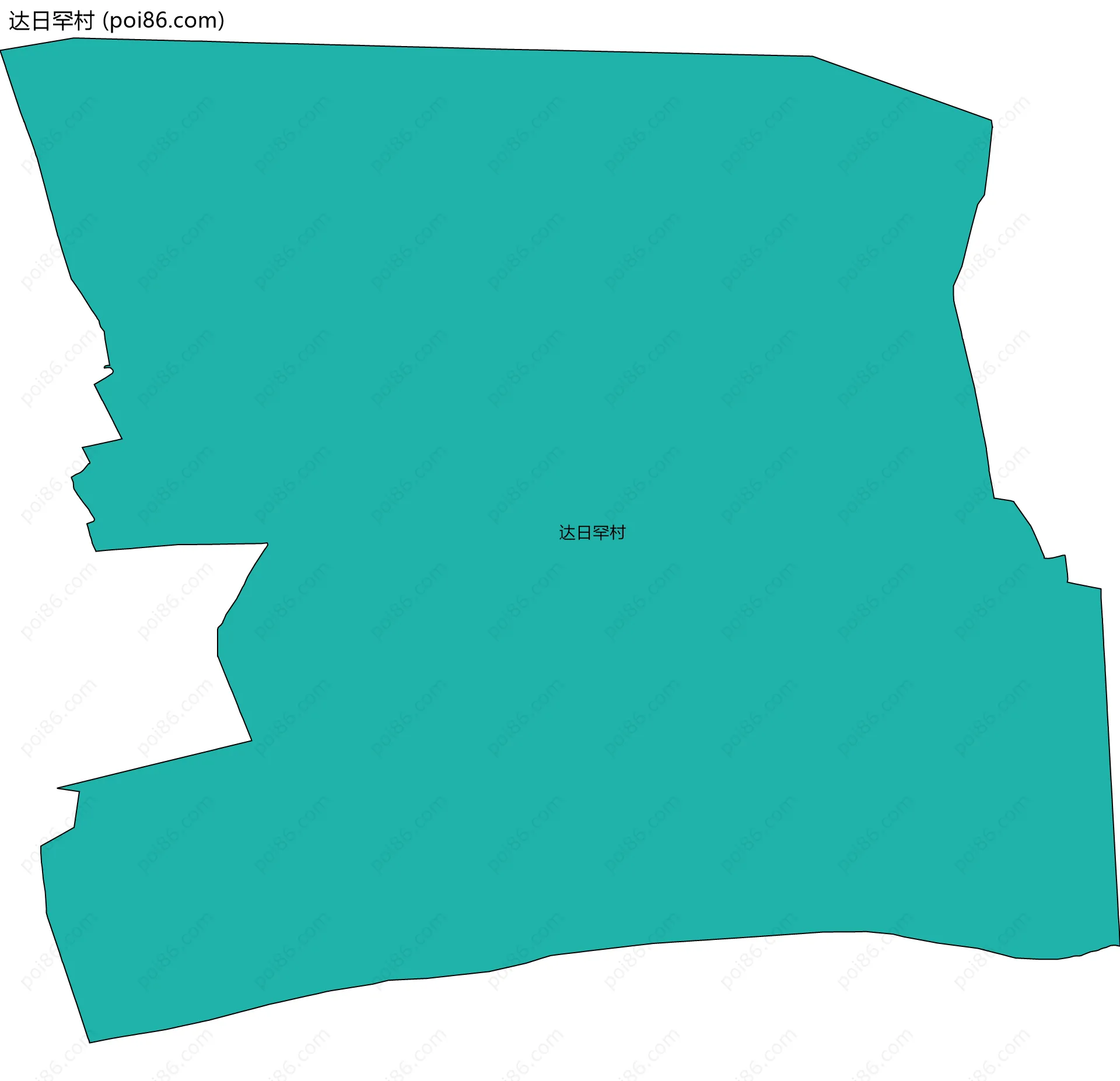 达日罕村边界地图