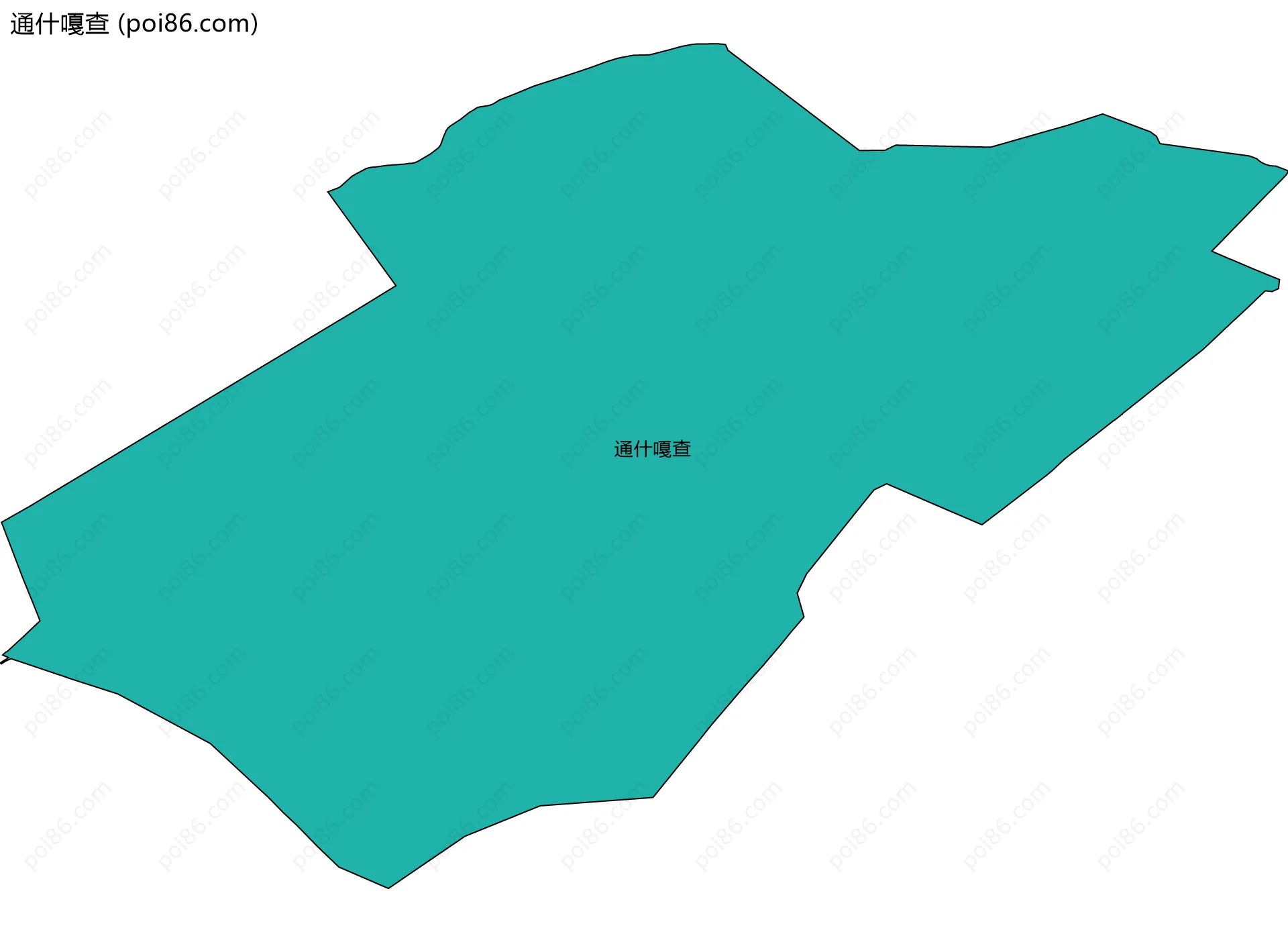 通什嘎查边界地图