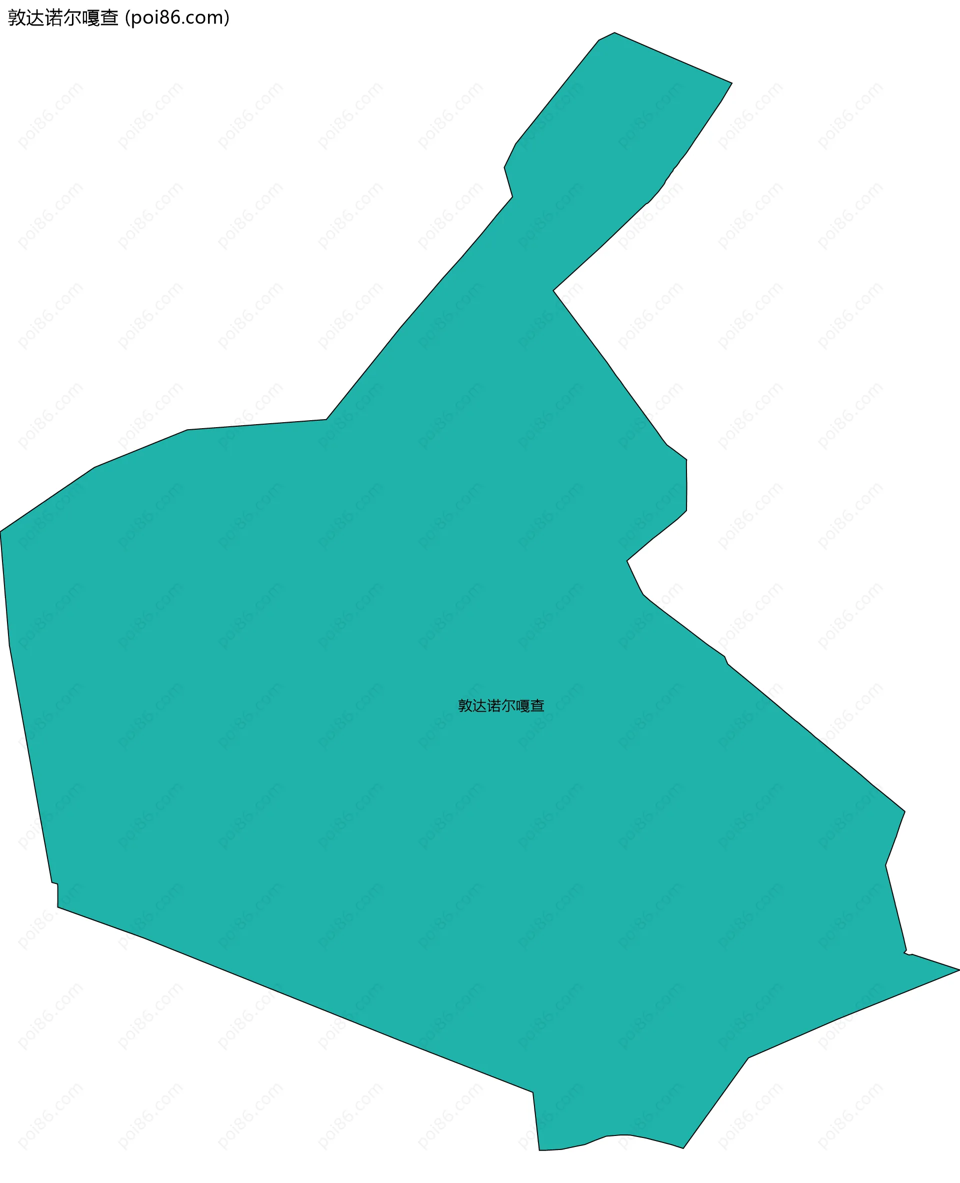 敦达诺尔嘎查边界地图