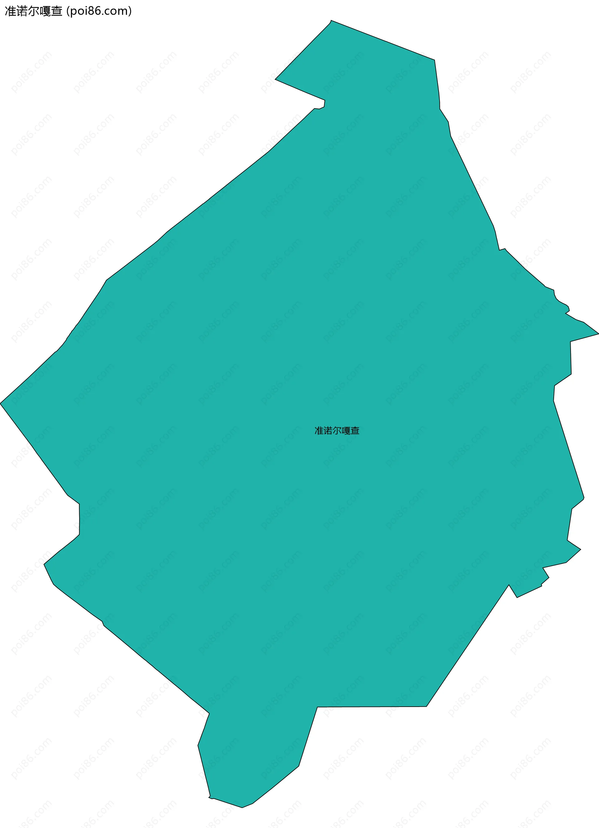 准诺尔嘎查边界地图