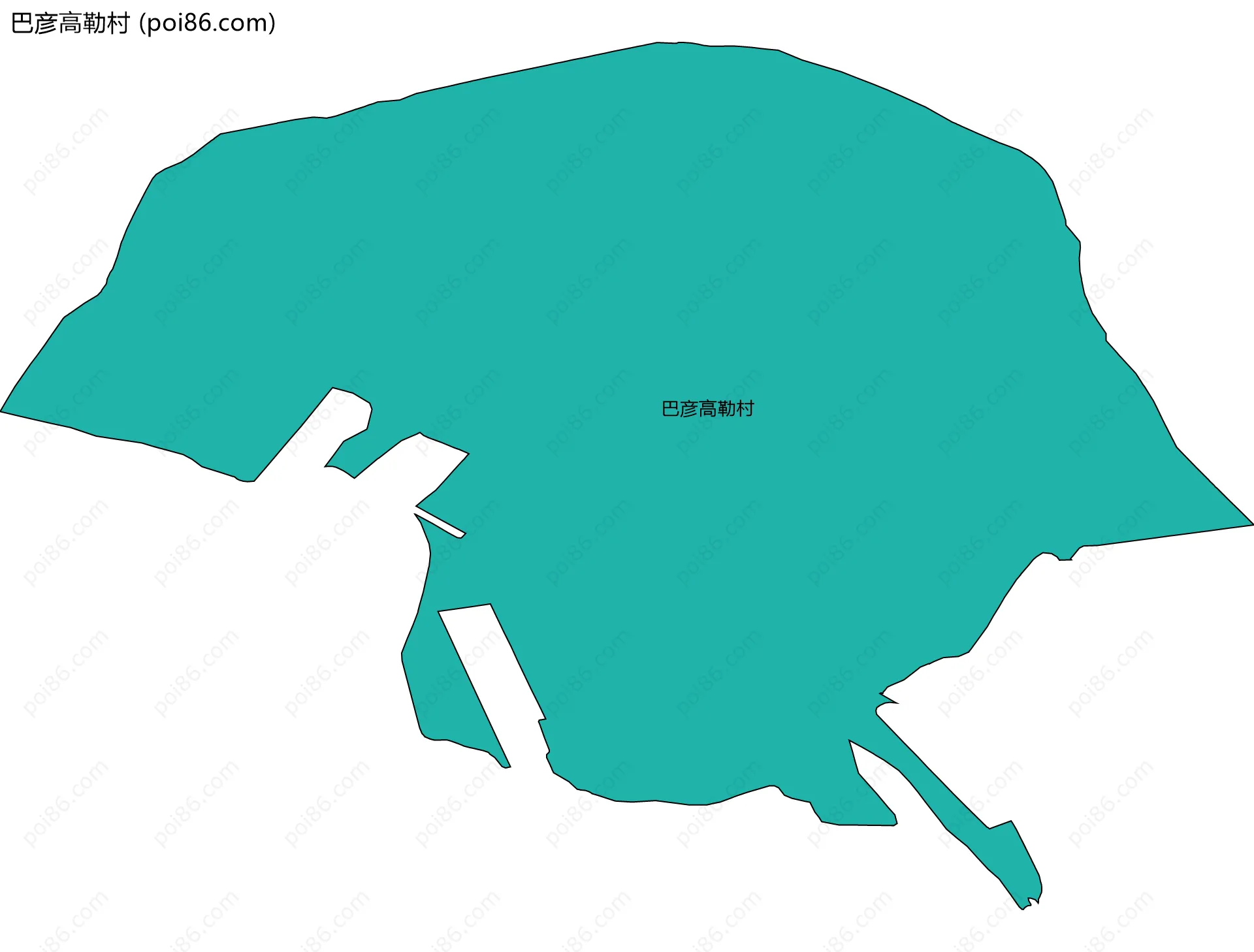 巴彦高勒村边界地图