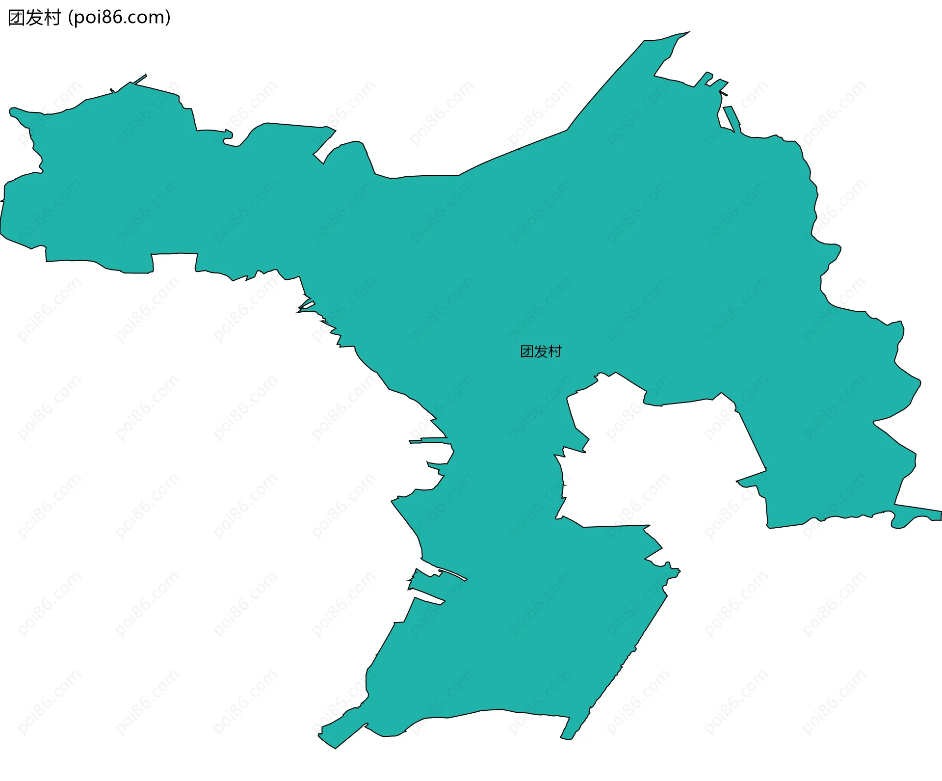团发村边界地图