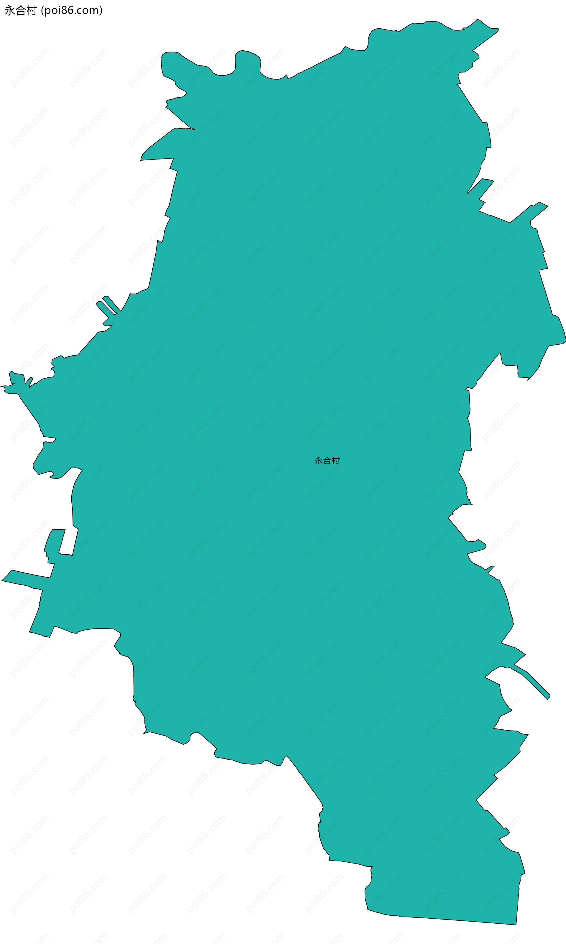 永合村边界地图