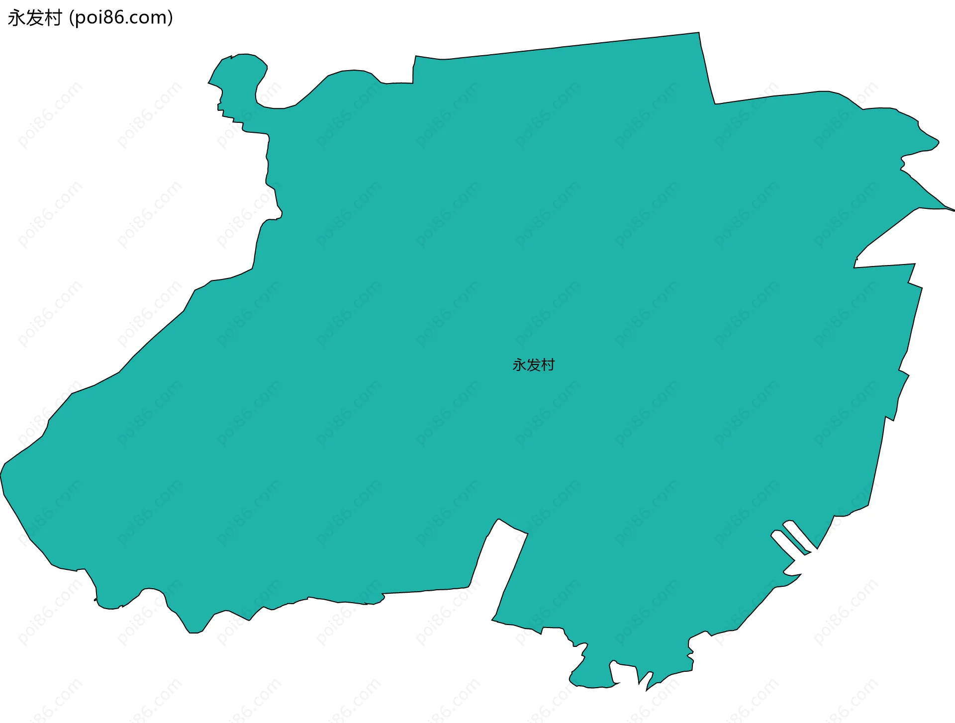 永发村边界地图