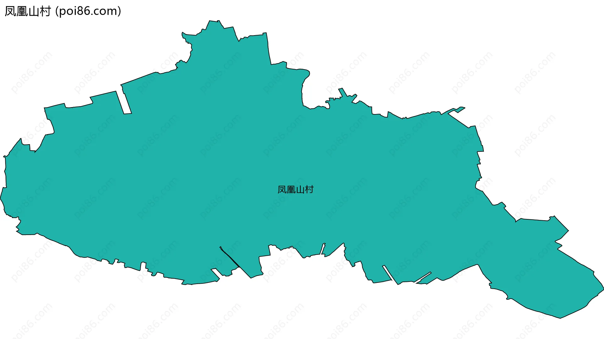 凤凰山村边界地图