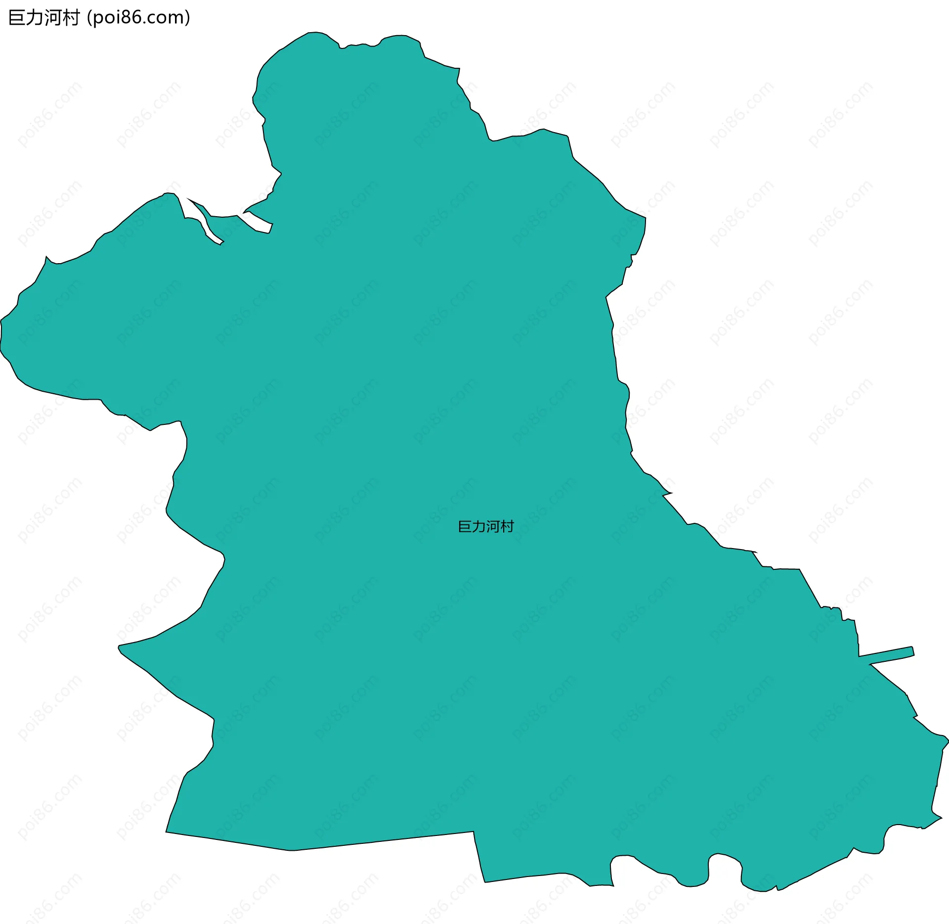 巨力河村边界地图