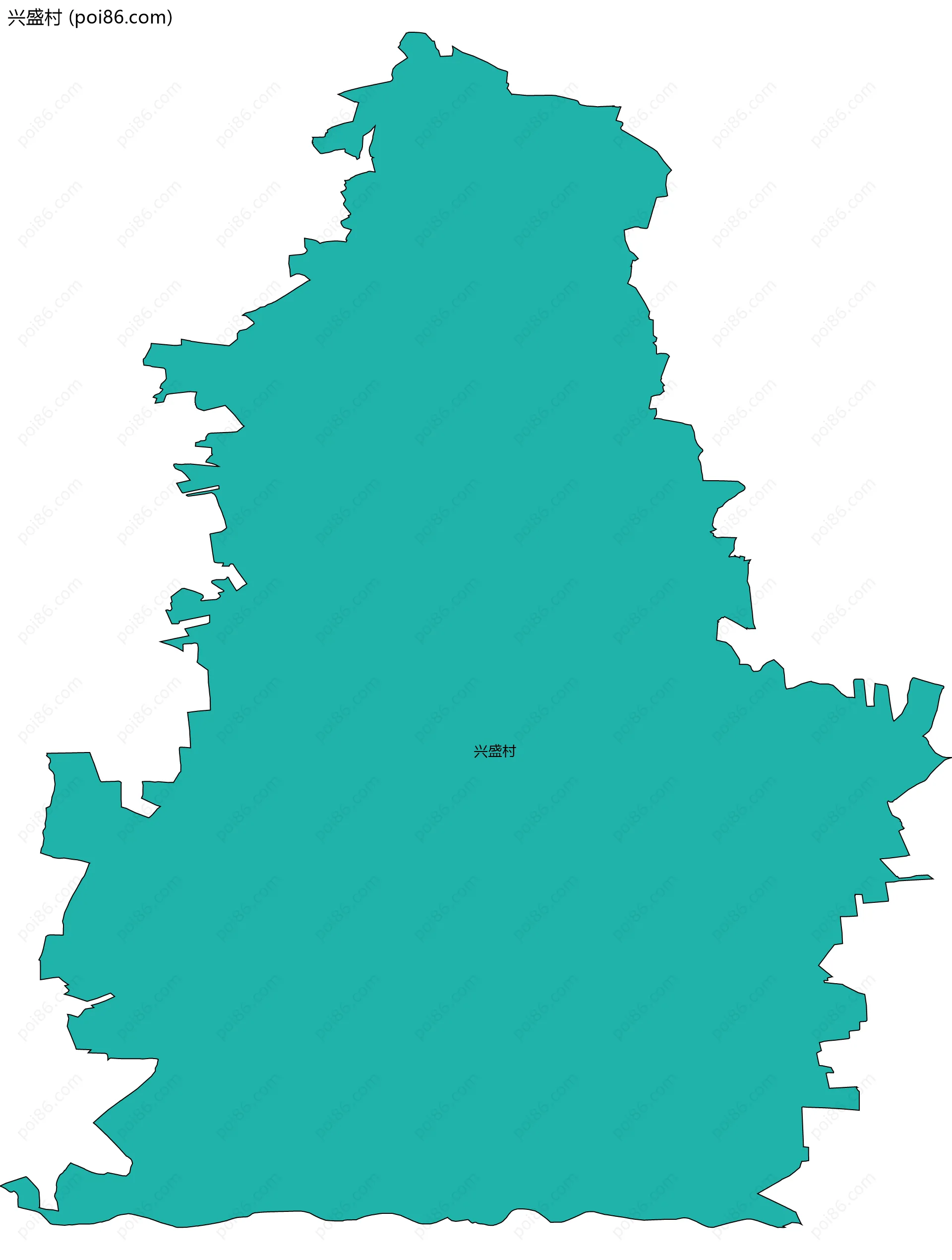 兴盛村边界地图