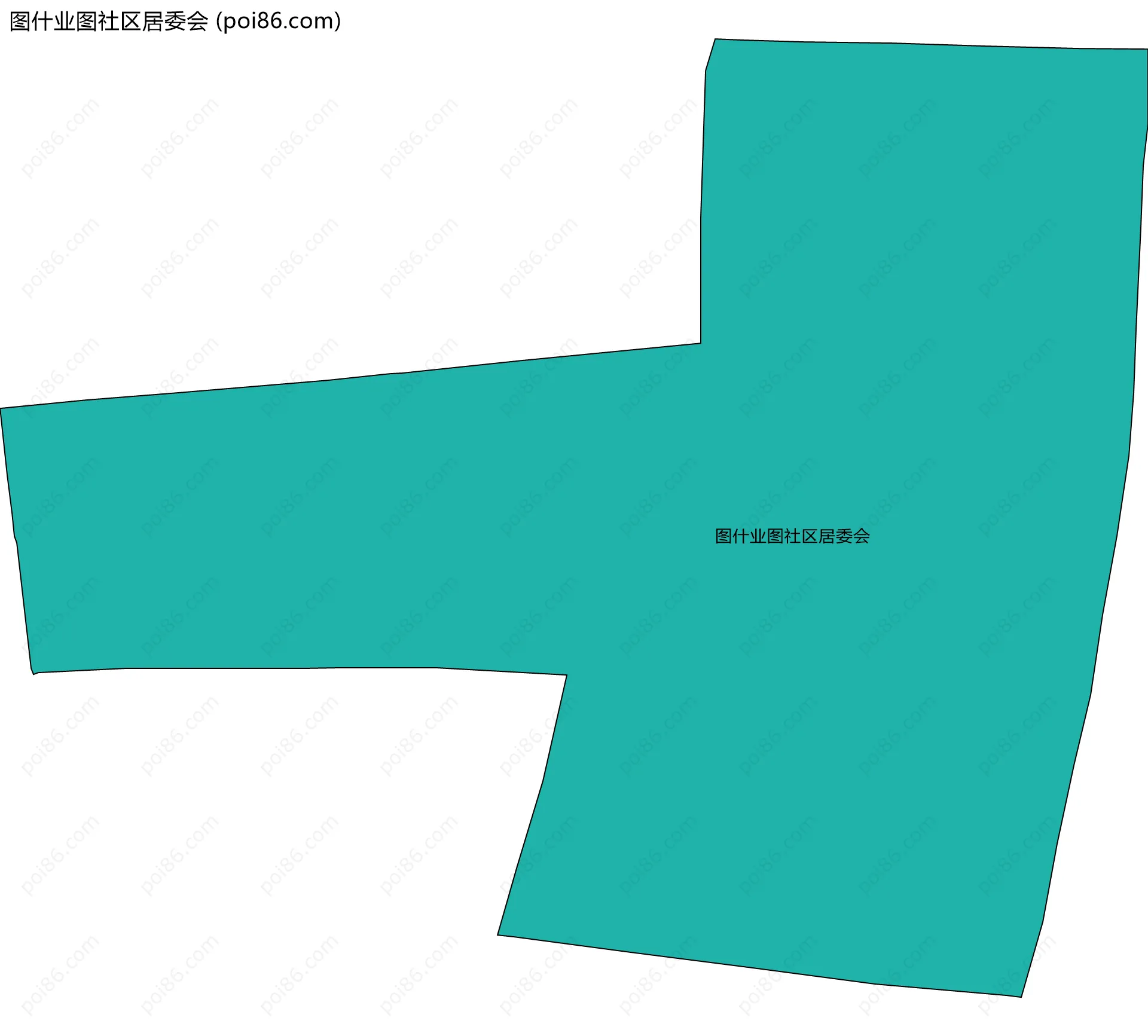 图什业图社区居委会边界地图