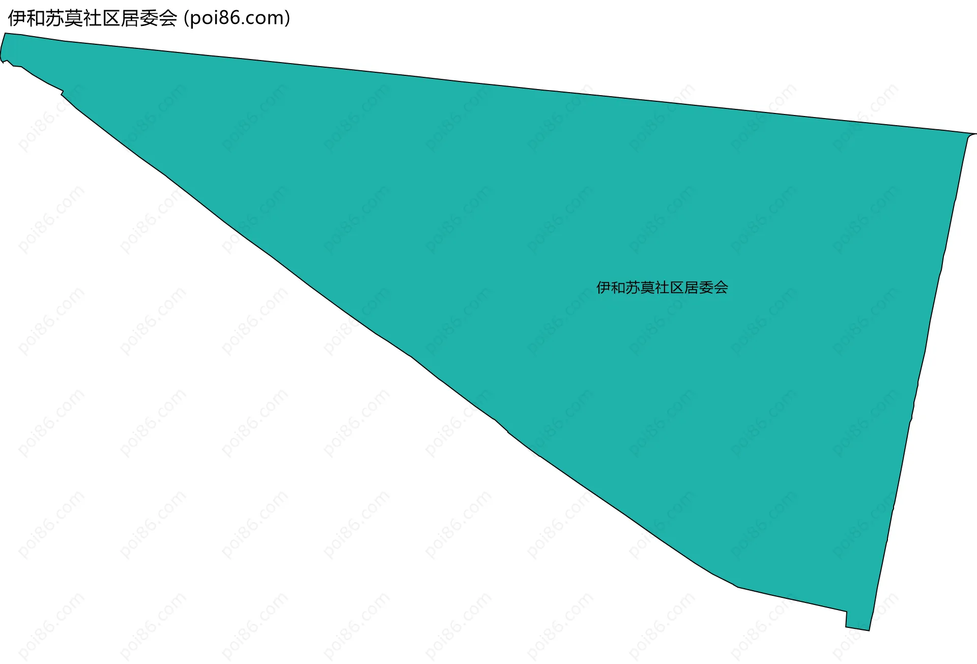 伊和苏莫社区居委会边界地图