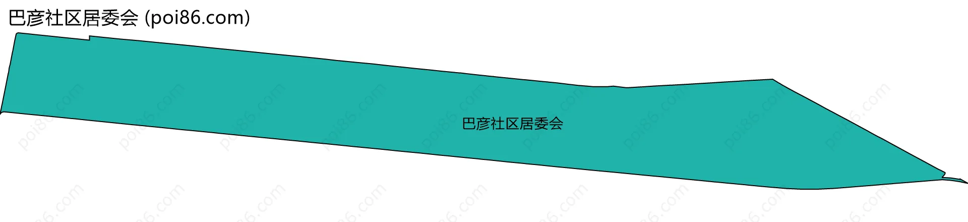 巴彦社区居委会边界地图