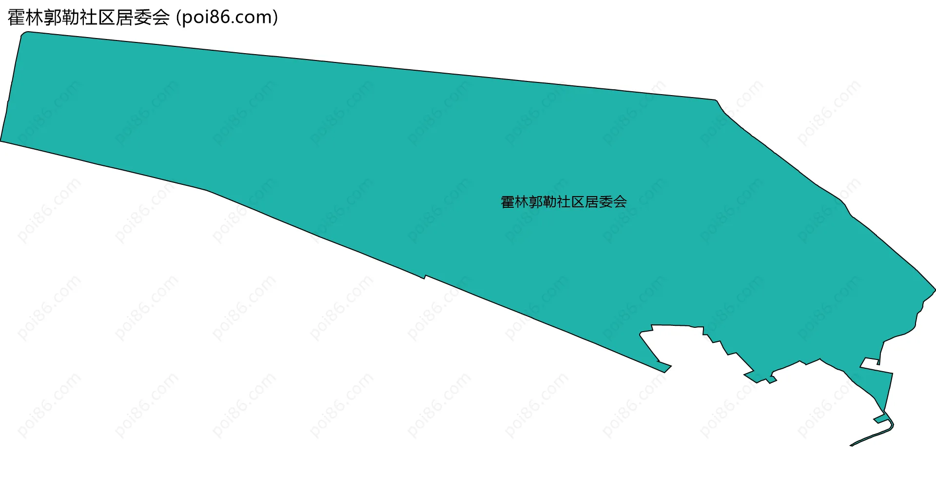 霍林郭勒社区居委会边界地图
