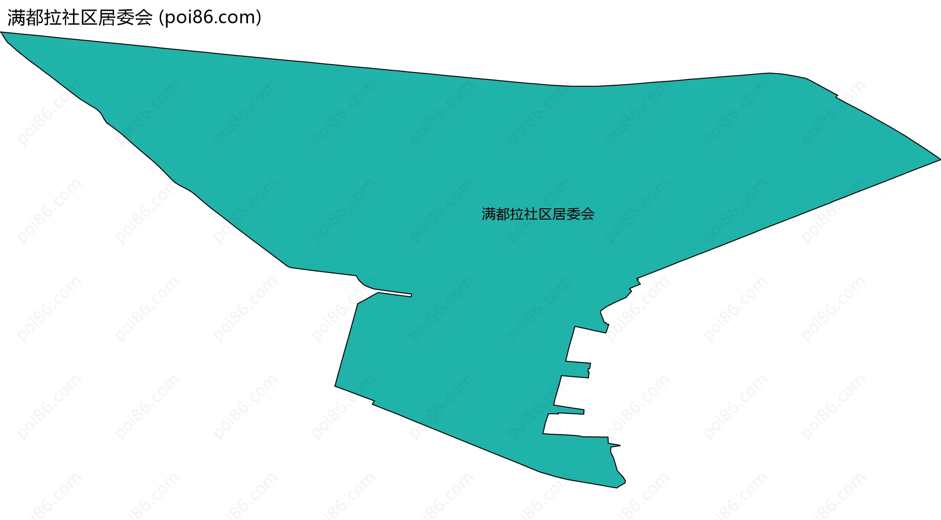 满都拉社区居委会边界地图