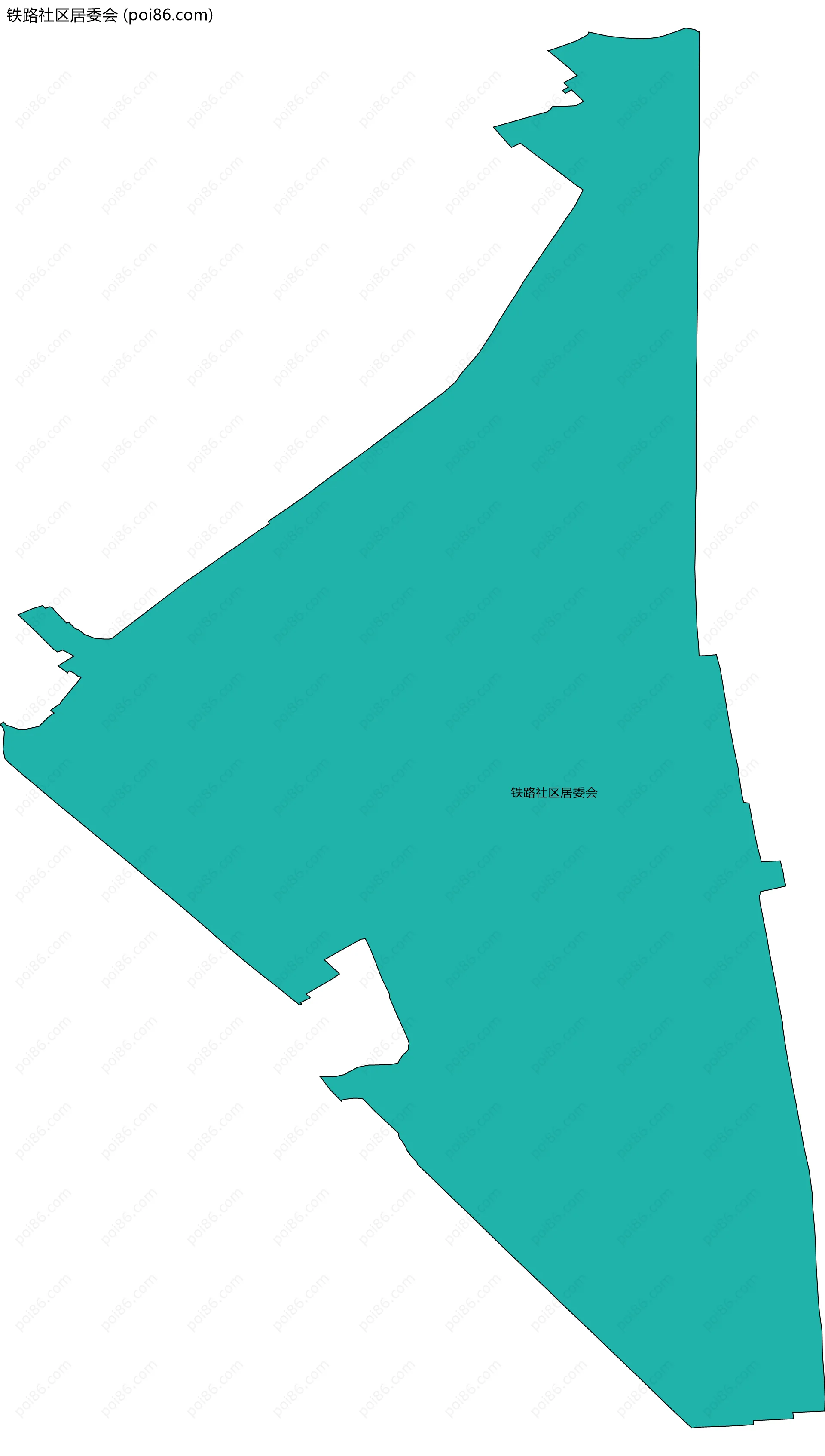 铁路社区居委会边界地图