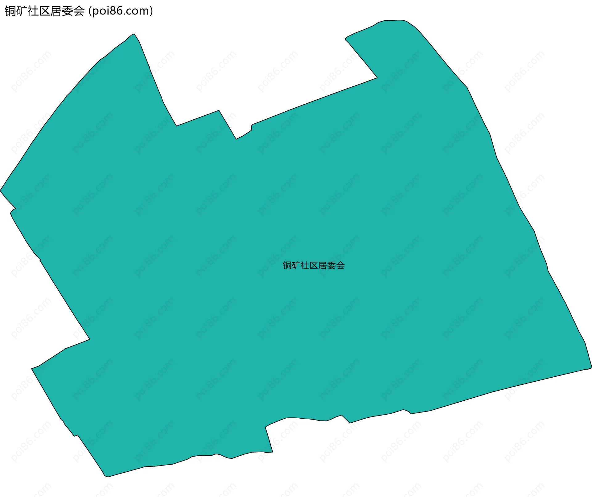 铜矿社区居委会边界地图