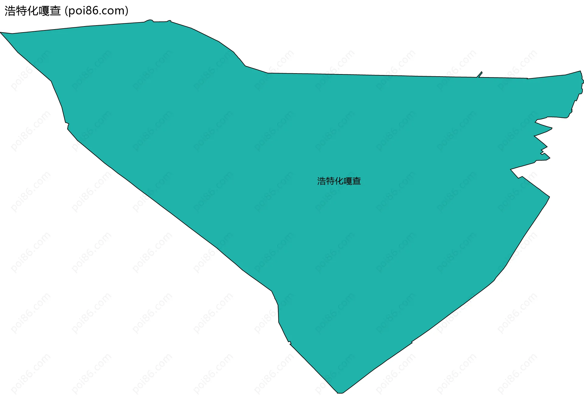 浩特化嘎查边界地图