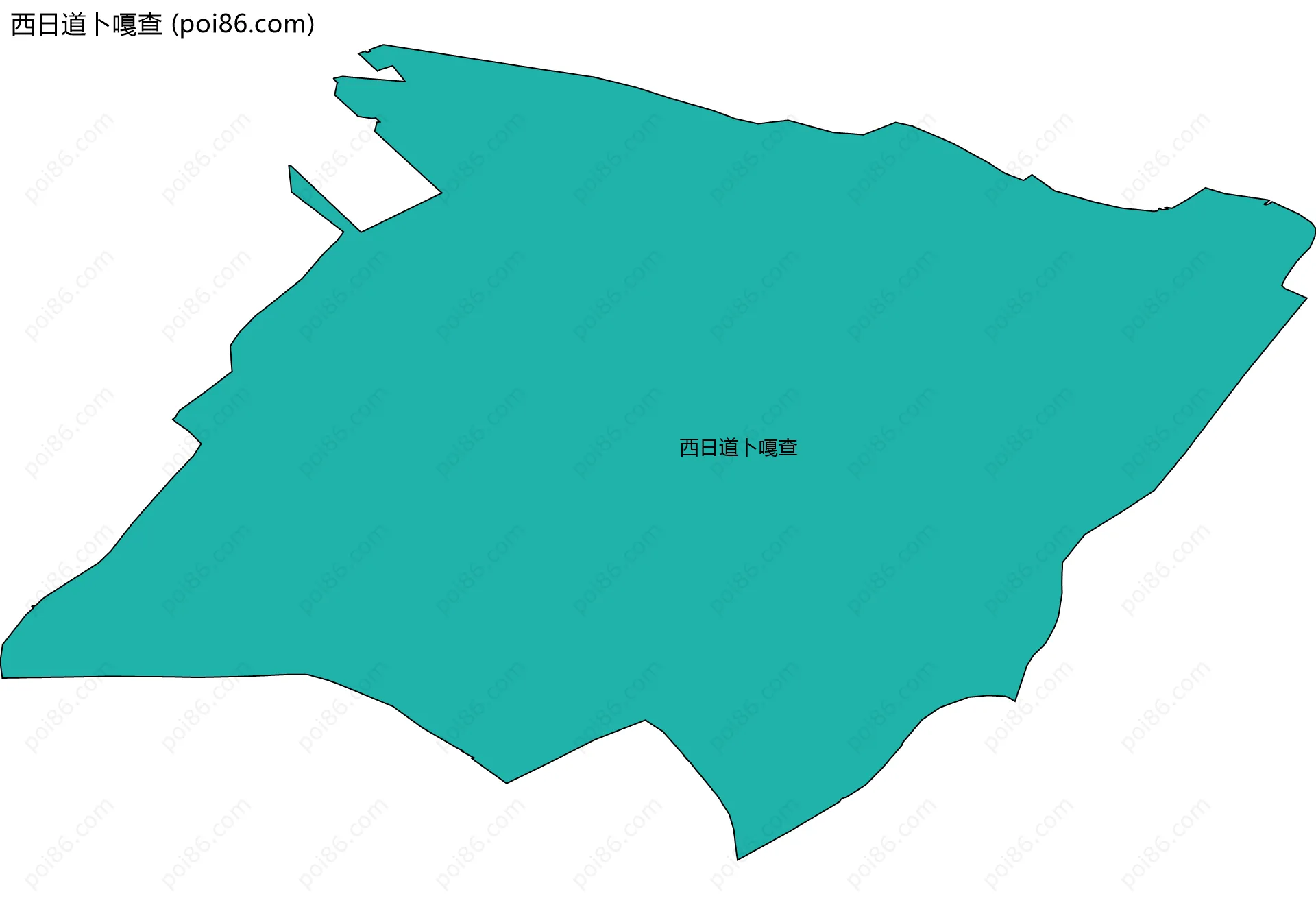 西日道卜嘎查边界地图