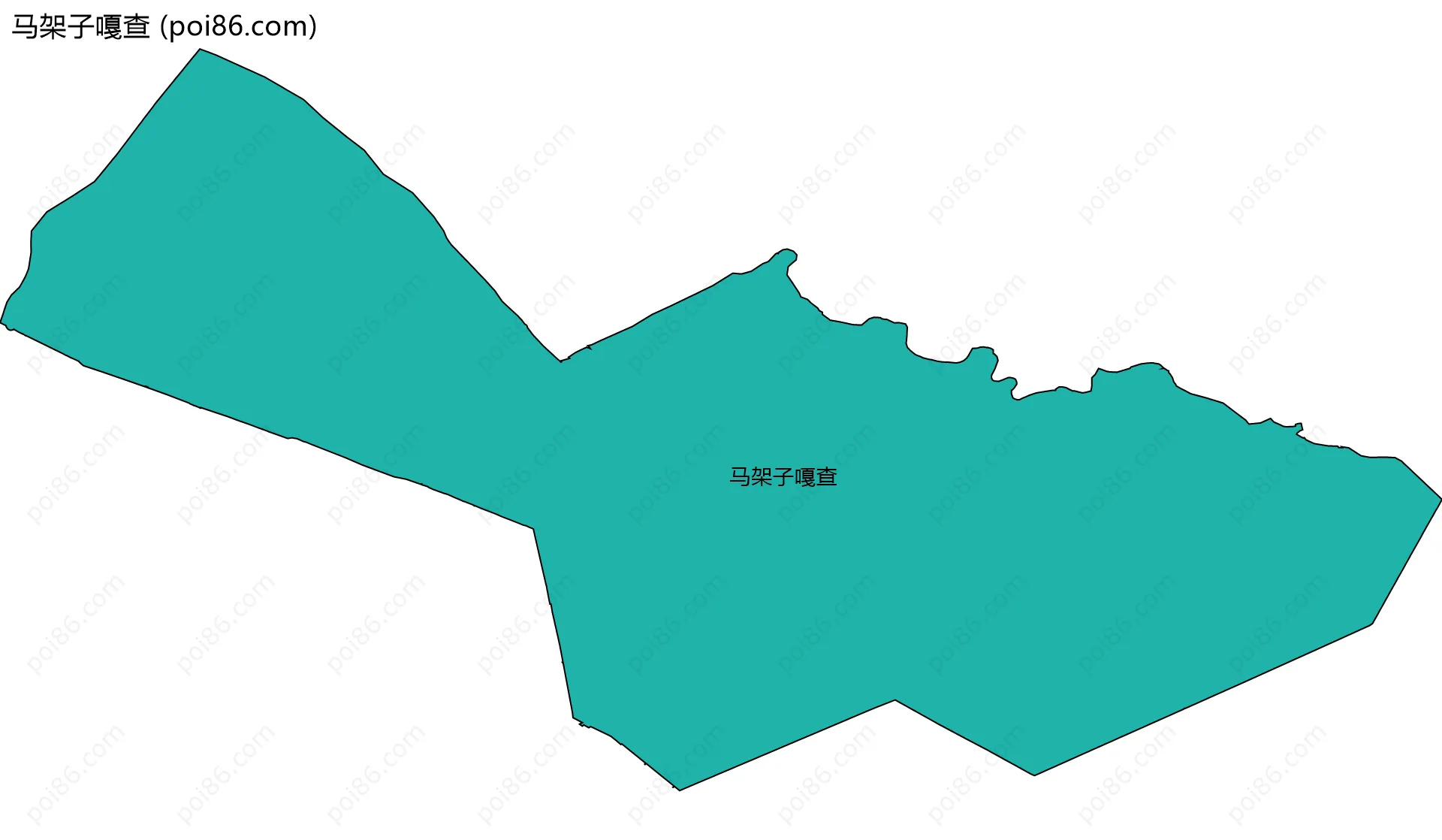 马架子嘎查边界地图