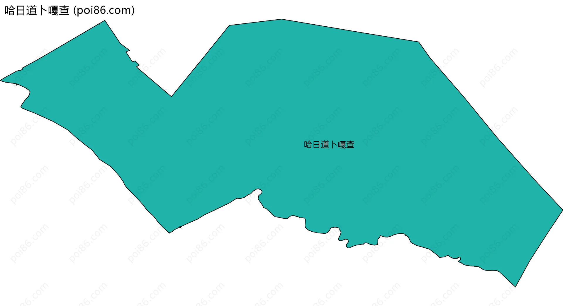 哈日道卜嘎查边界地图