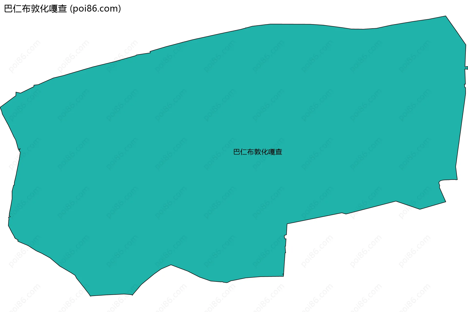 巴仁布敦化嘎查边界地图