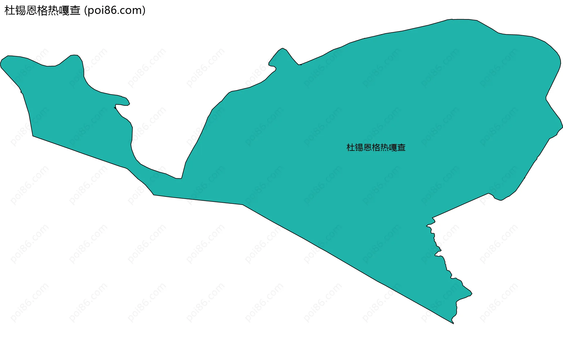 杜锡恩格热嘎查边界地图