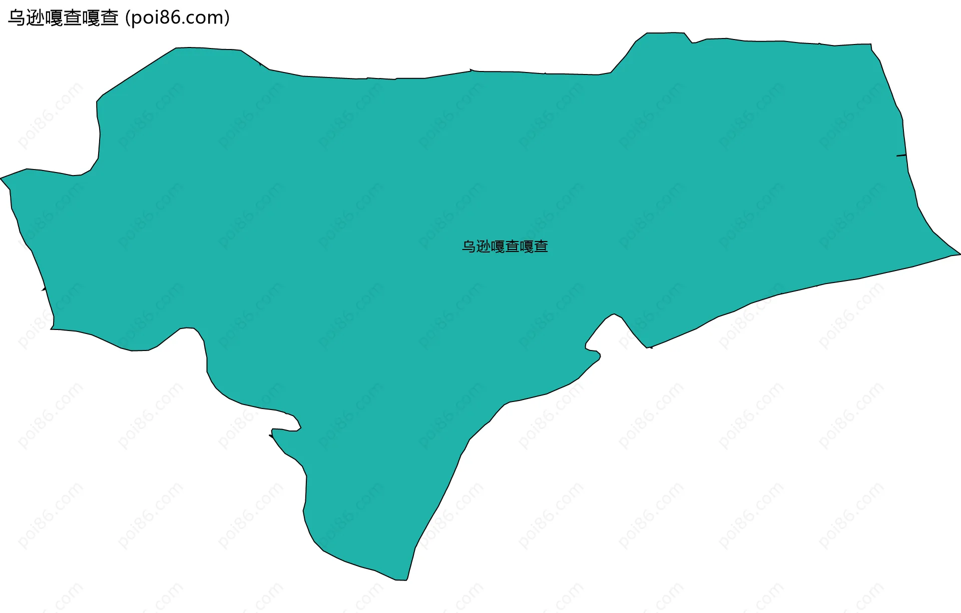 乌逊嘎查嘎查边界地图